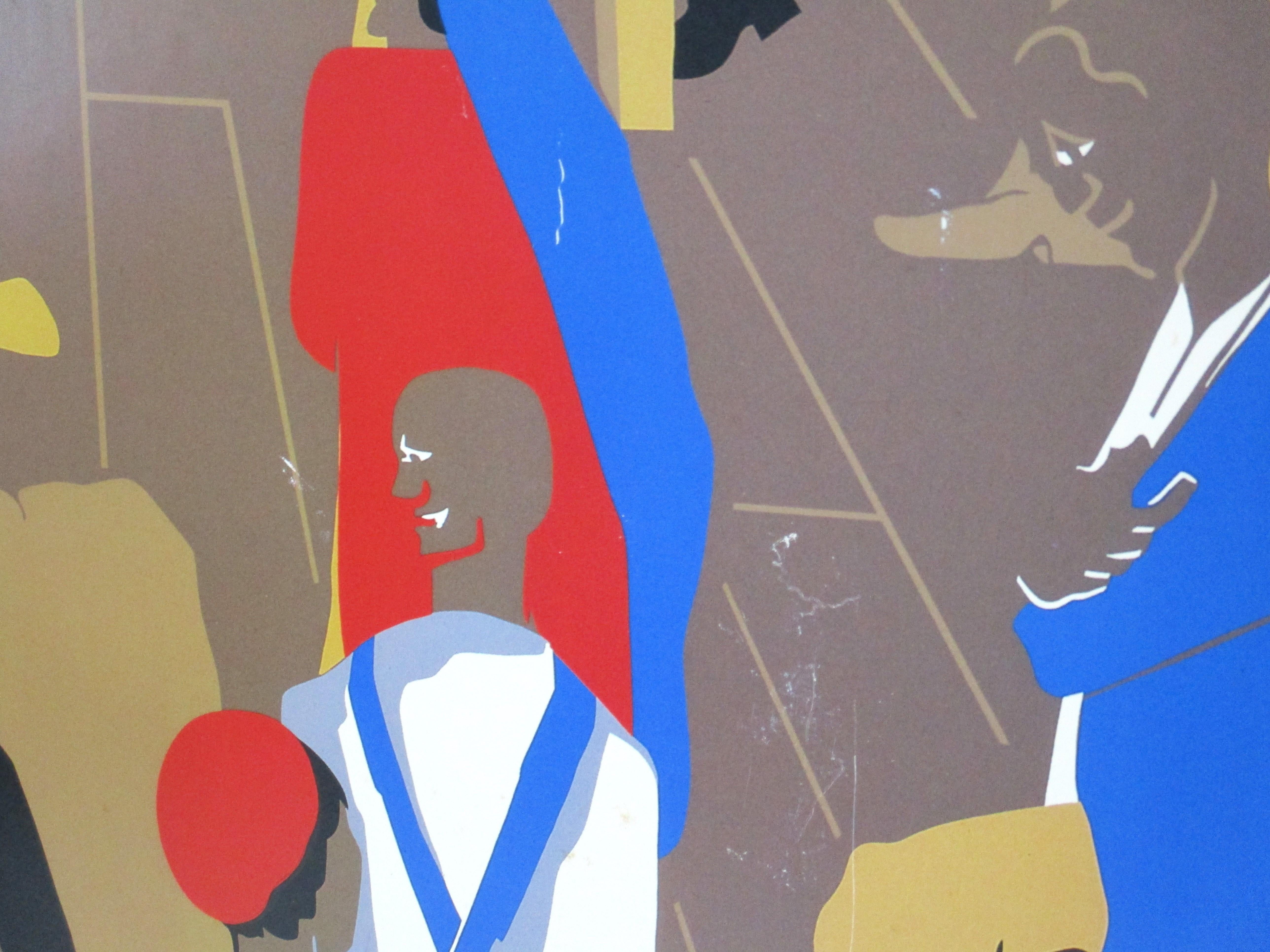 Jacob Lawrence Signed Poster 