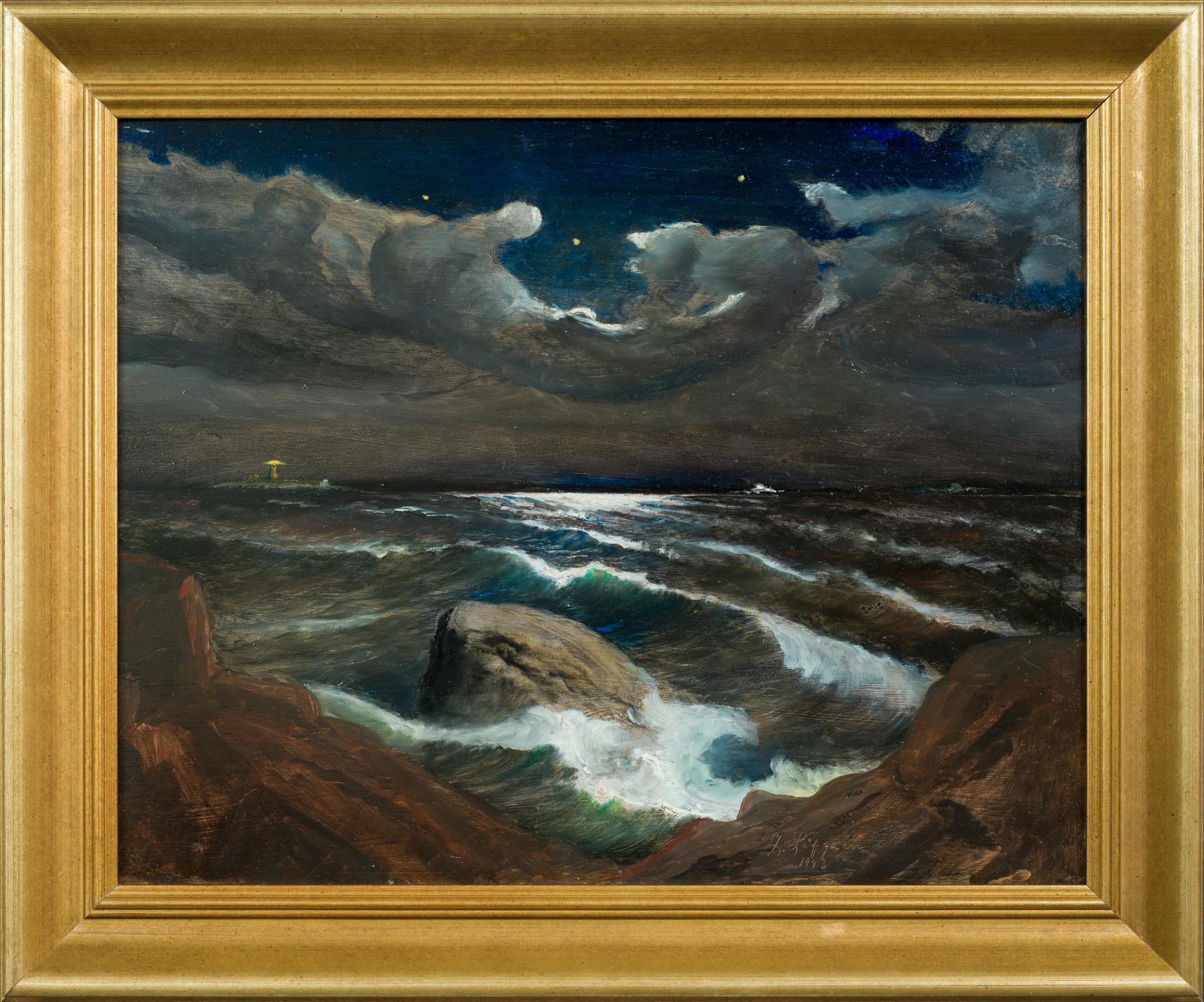 Dramática tormenta sobre Sandhamn, Suecia, 1943