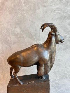 Mountain Goat, bronze sculpture