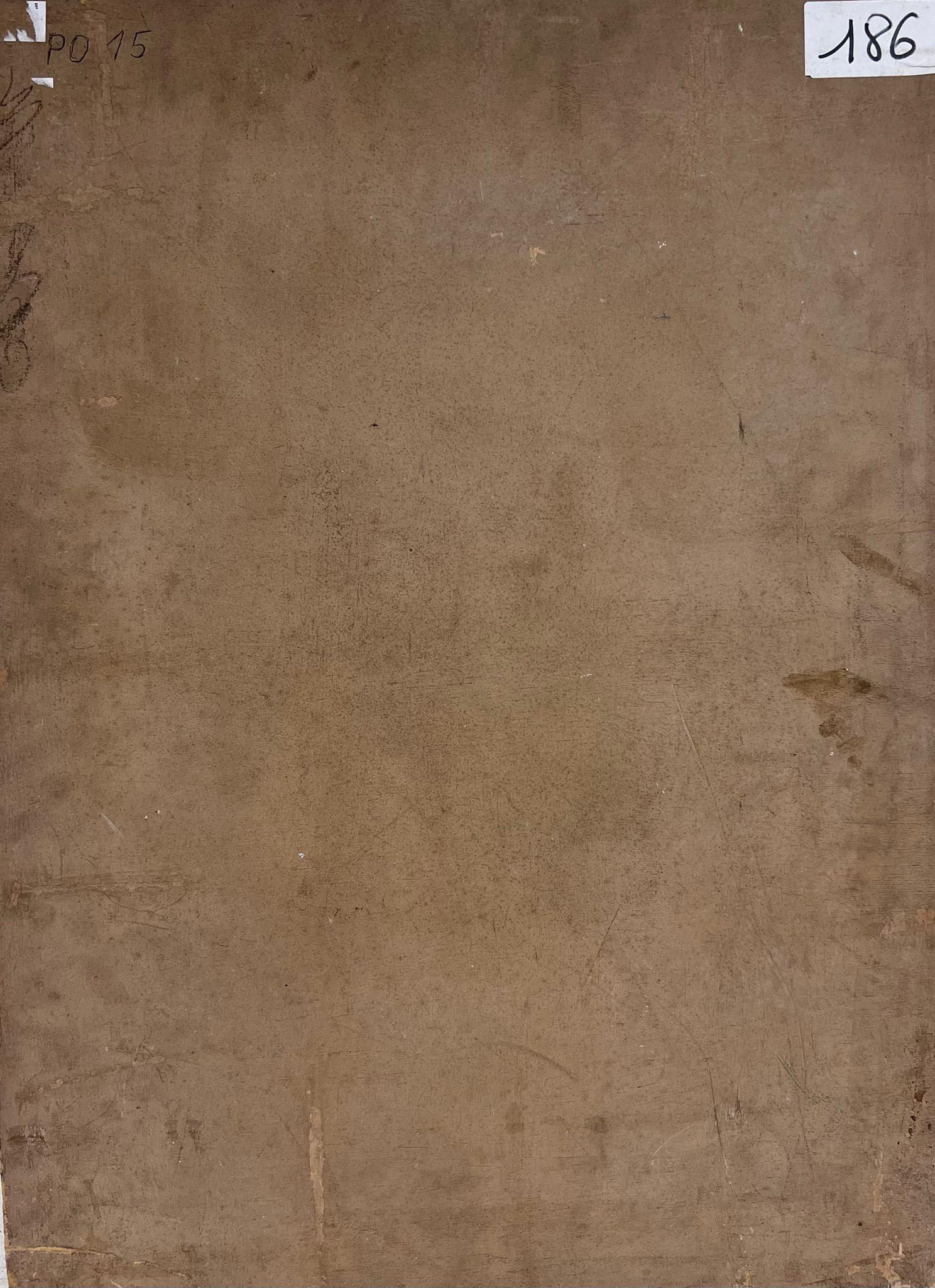 Ritratto di uomo con occhiali della metà del XX secolo Artista francese/polacco in vendita 1