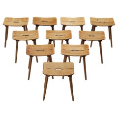  Jacob Müller for Wohnhilfe Stools in Ash 