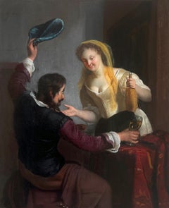 17th century Dutch Golden age Old Master "The joyous celebration"