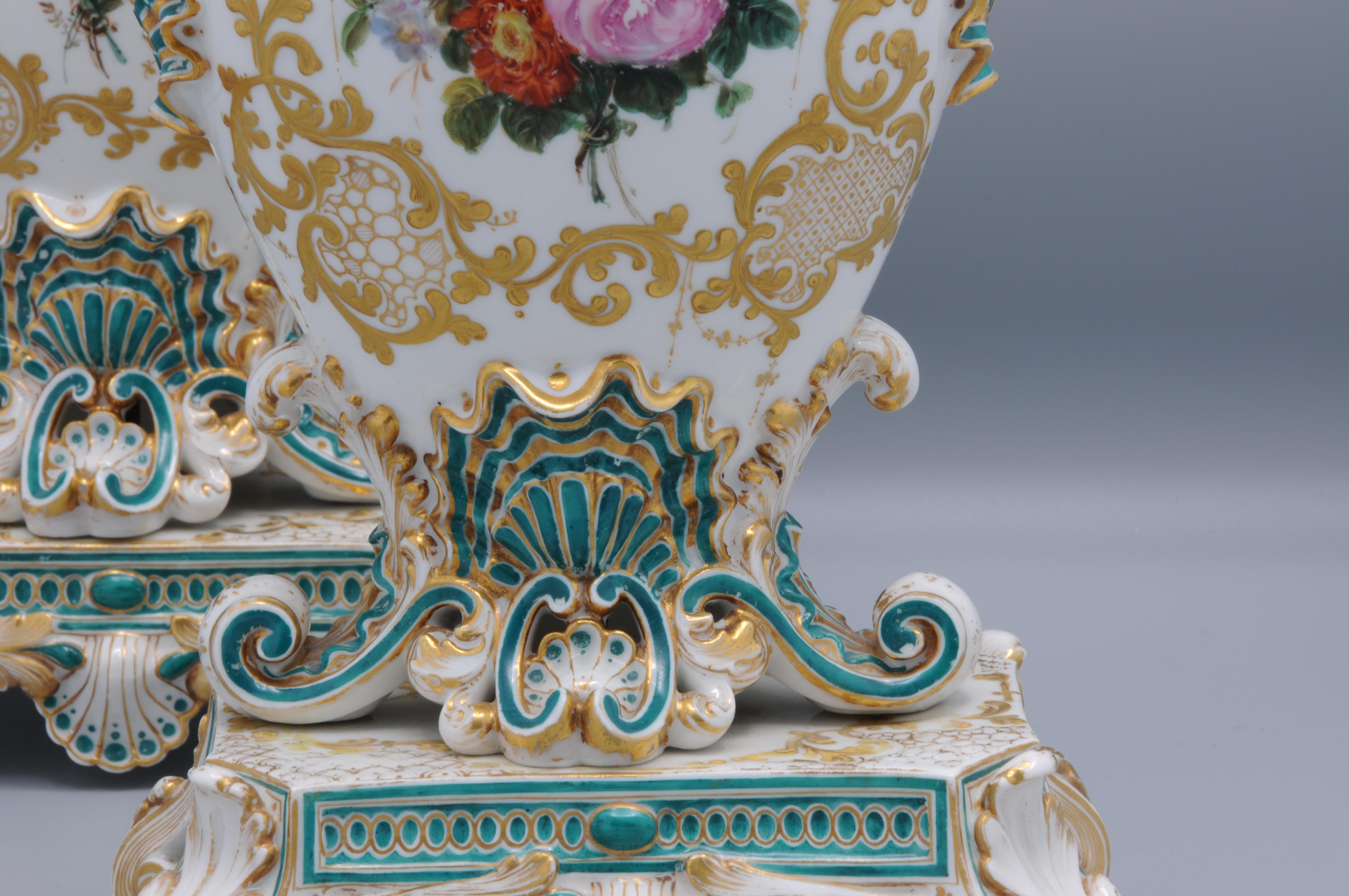 Jacob Petit (1796-1868) – Paar Vasen im Rokoko-Revival-Stil im Angebot 4