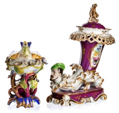 Jacob Petit Paire of Fragrant in Porcelaine of Paris