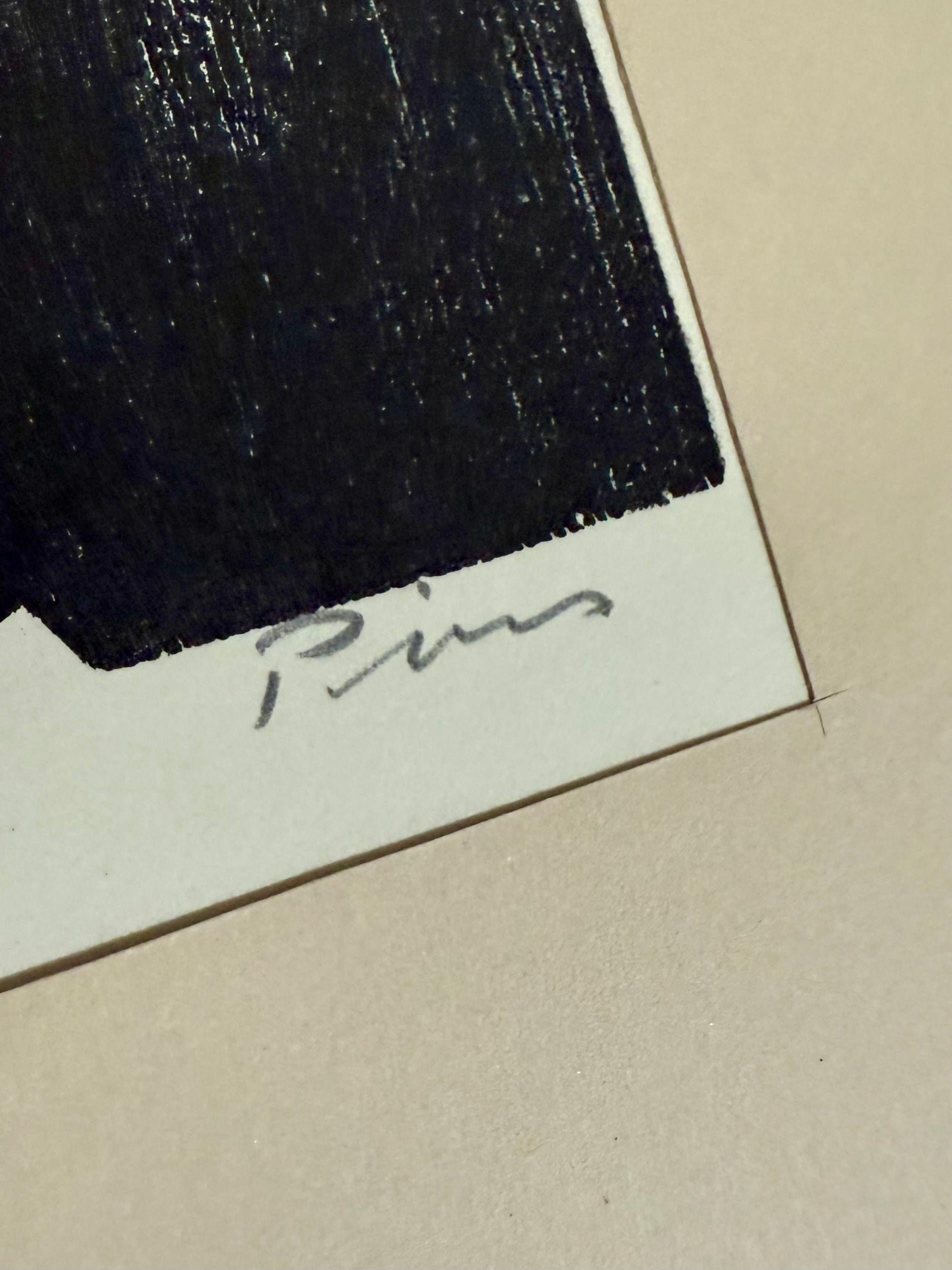 Stampa xilografica espressionista tedesca firmata a matita israeliana Gerusalemme Jacob Pins in vendita 6