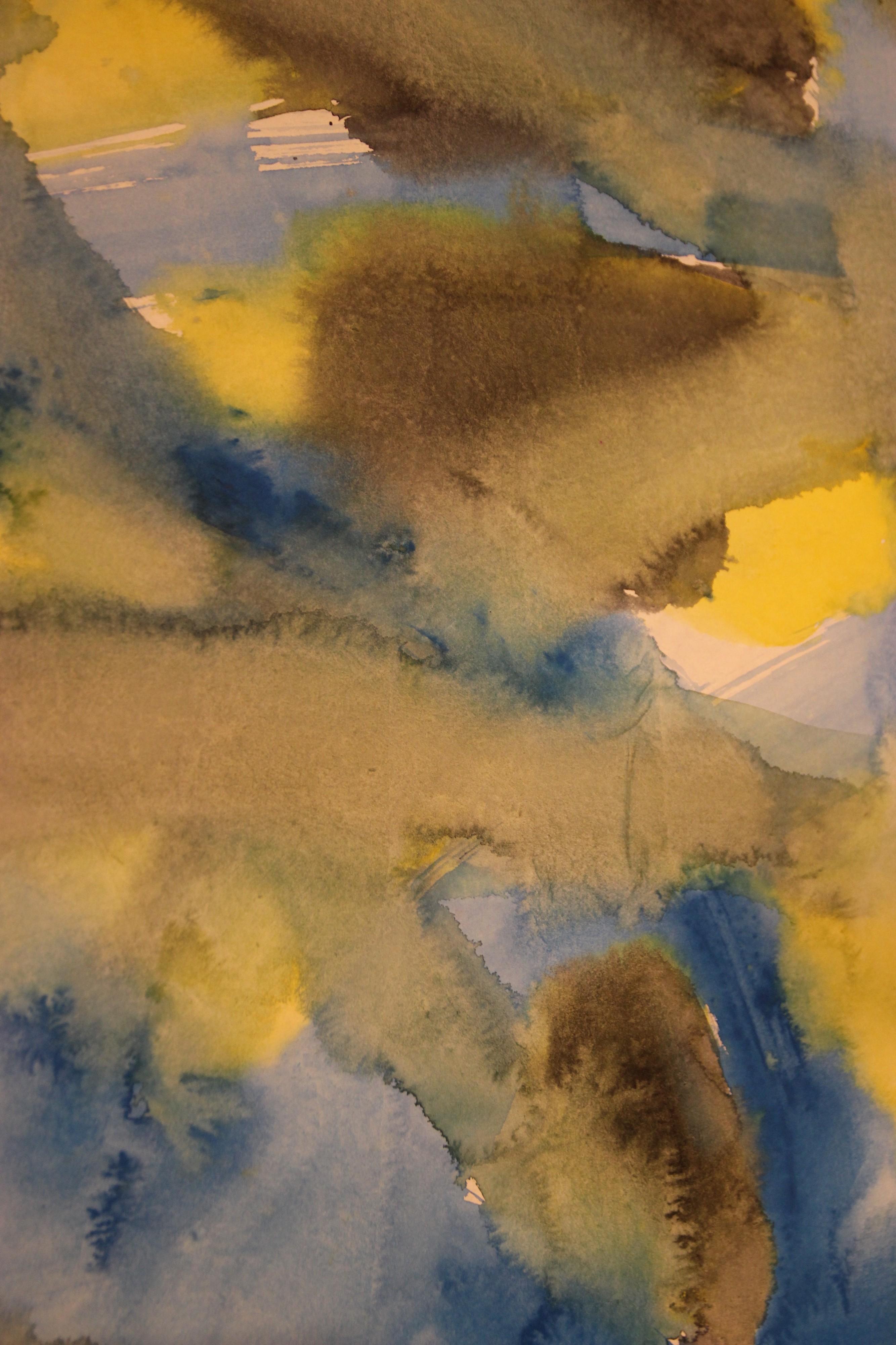 Jacob Semiatin, Painting,
Watercolor on paper, Signed, Circa 1950, USA.

Measures:  Height: 91 cm Length: 137 cm