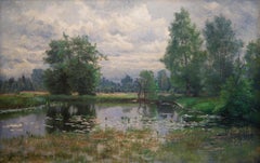 A Summer Day in 1892, Oil Landscape Painting by Swedish Artist Jacob Silvén