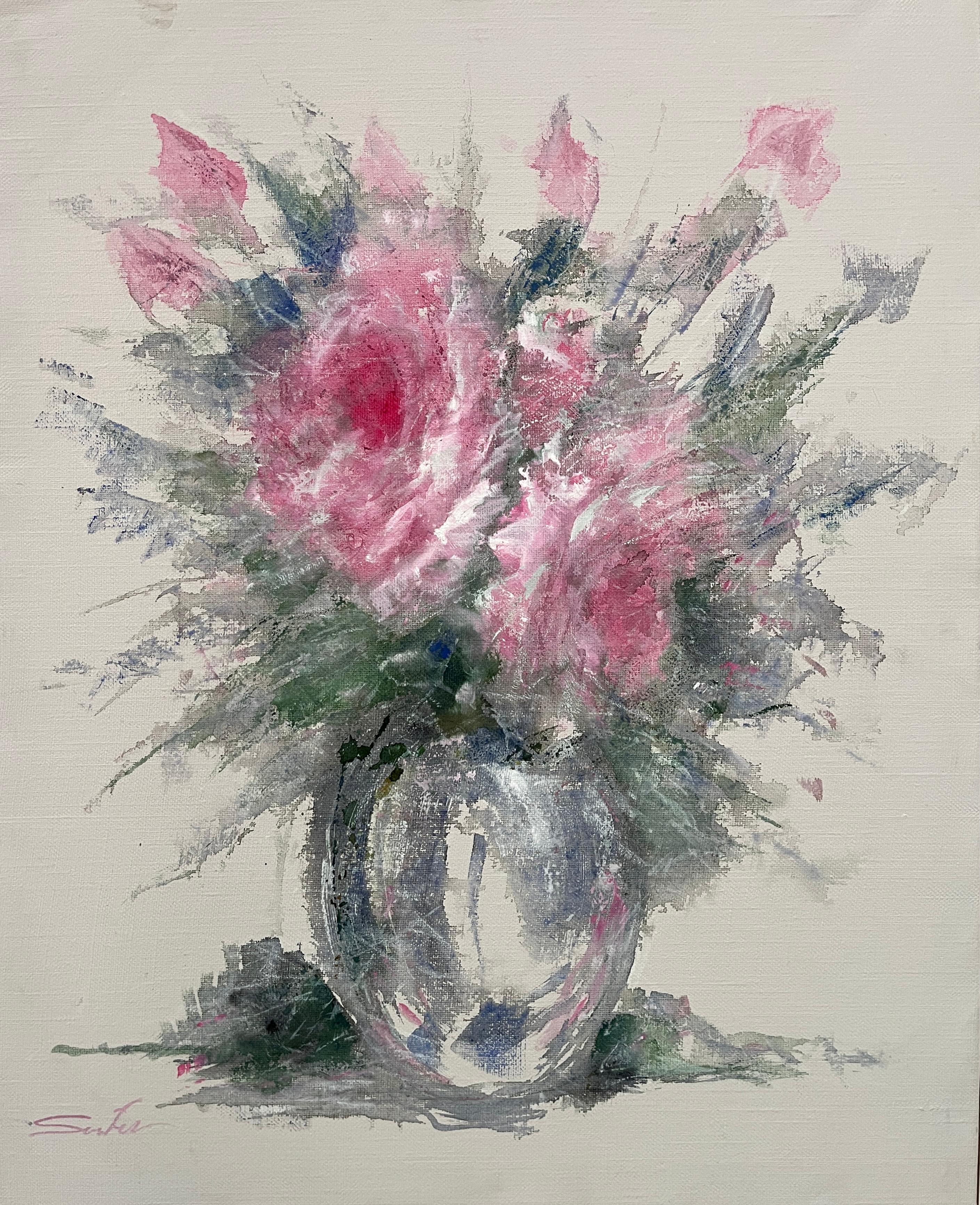 Bouquet of Blush - Mixed Media Art by Jacob Souferzadeh
