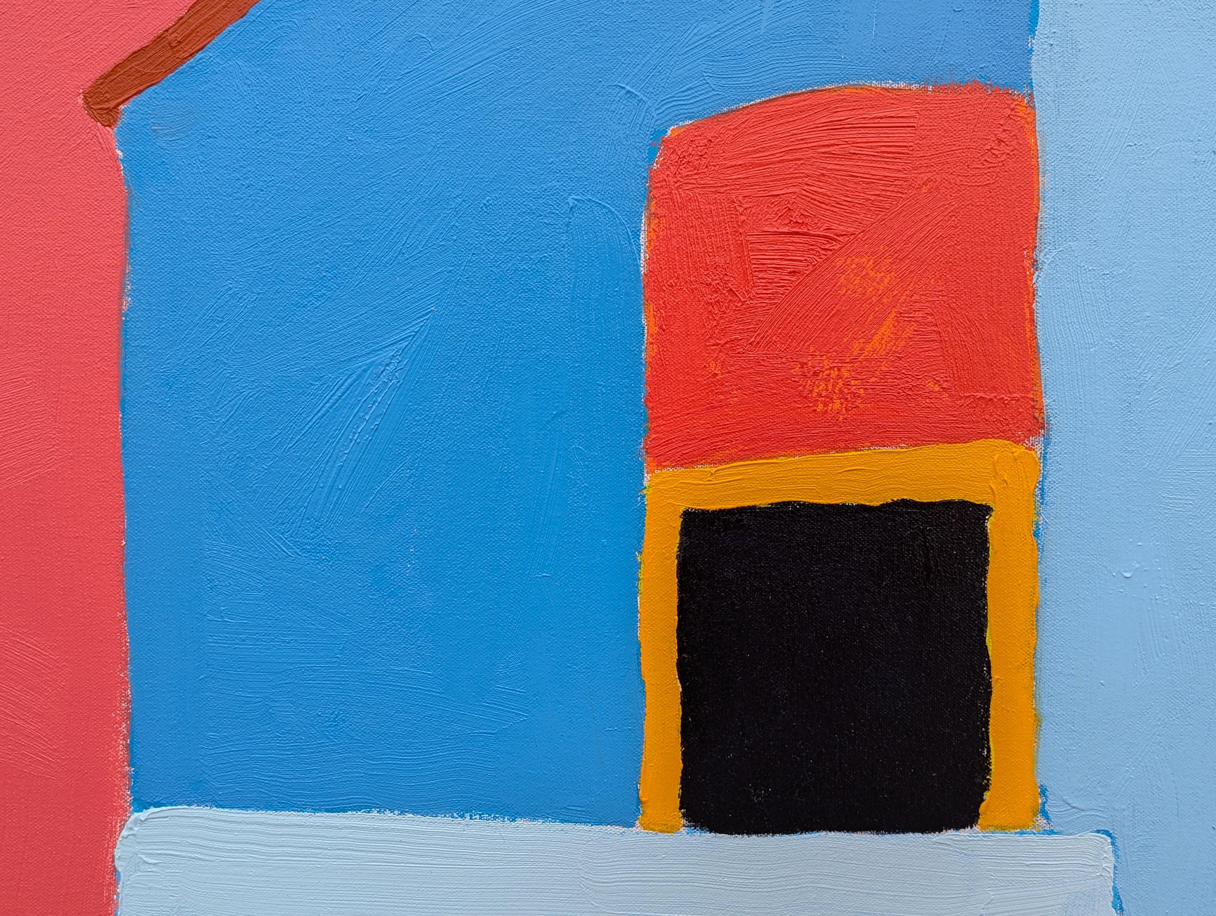 “American Rural, Shack II” Contemporary Colorful Pastoral Landscape Painting For Sale 6