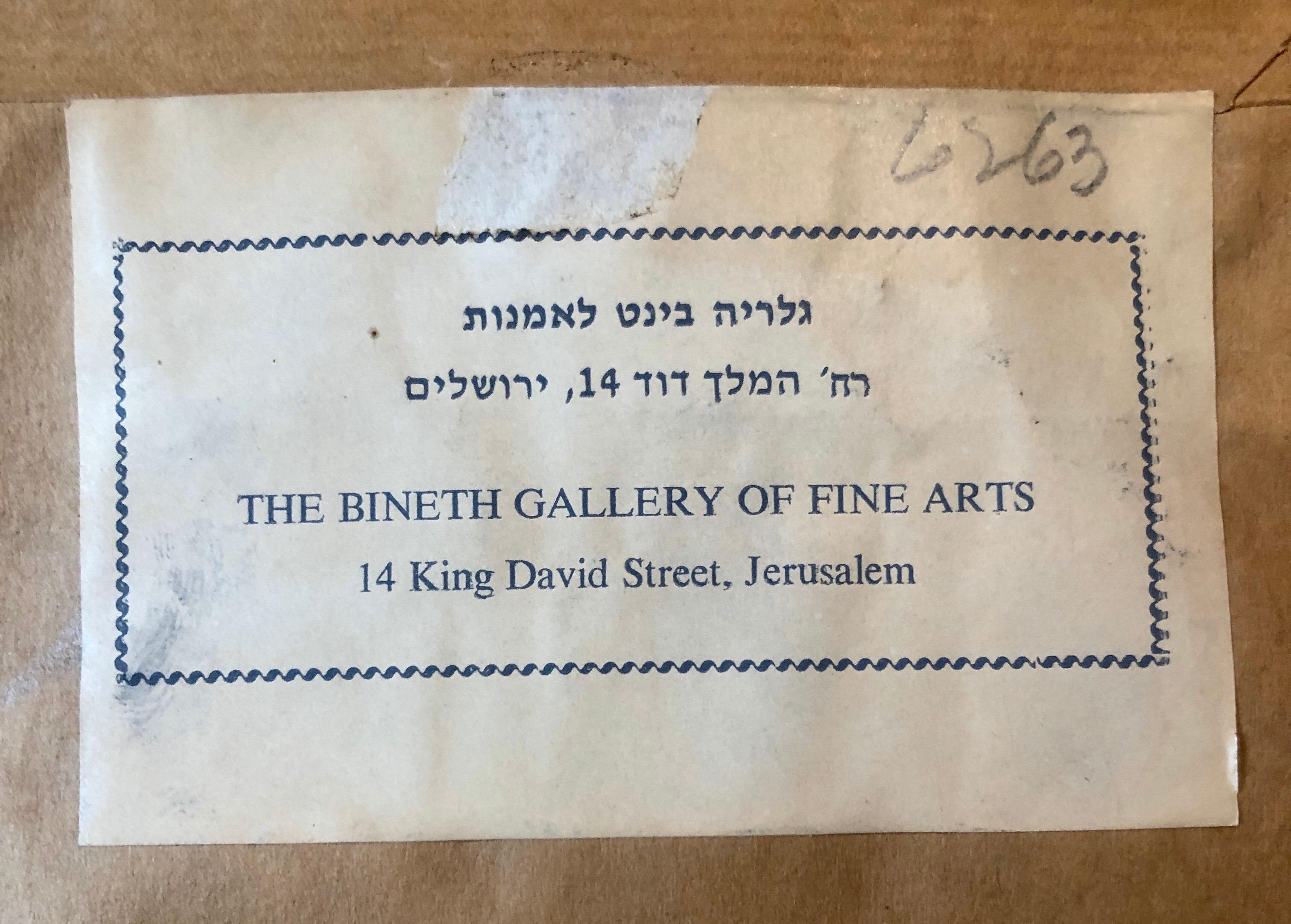 Handgeschnitzte, farbige Original-Holzhosen-Kunst, Israeli Bezalel, deutscher Expressionismus im Angebot 5