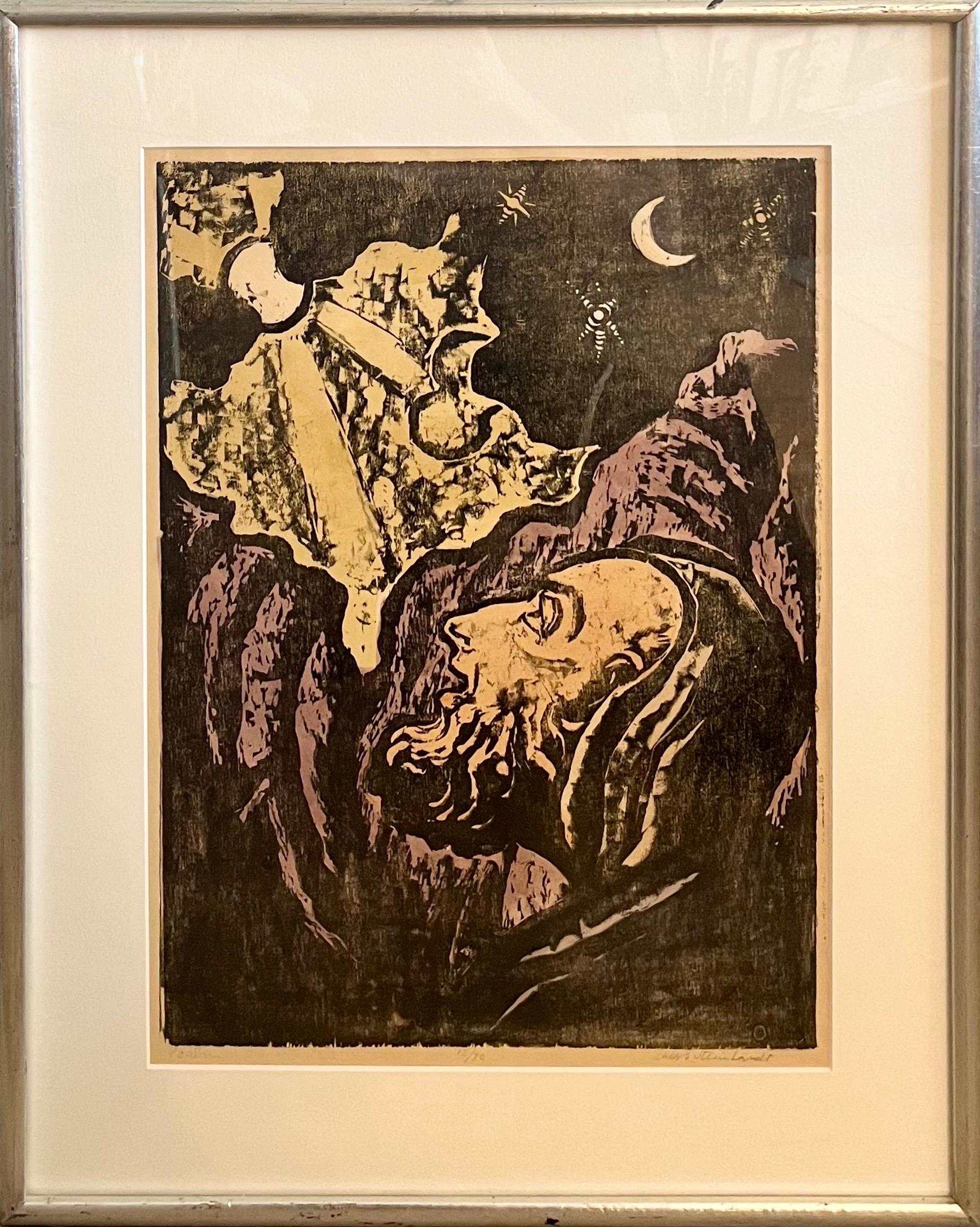 Where were woodcut prints invented?