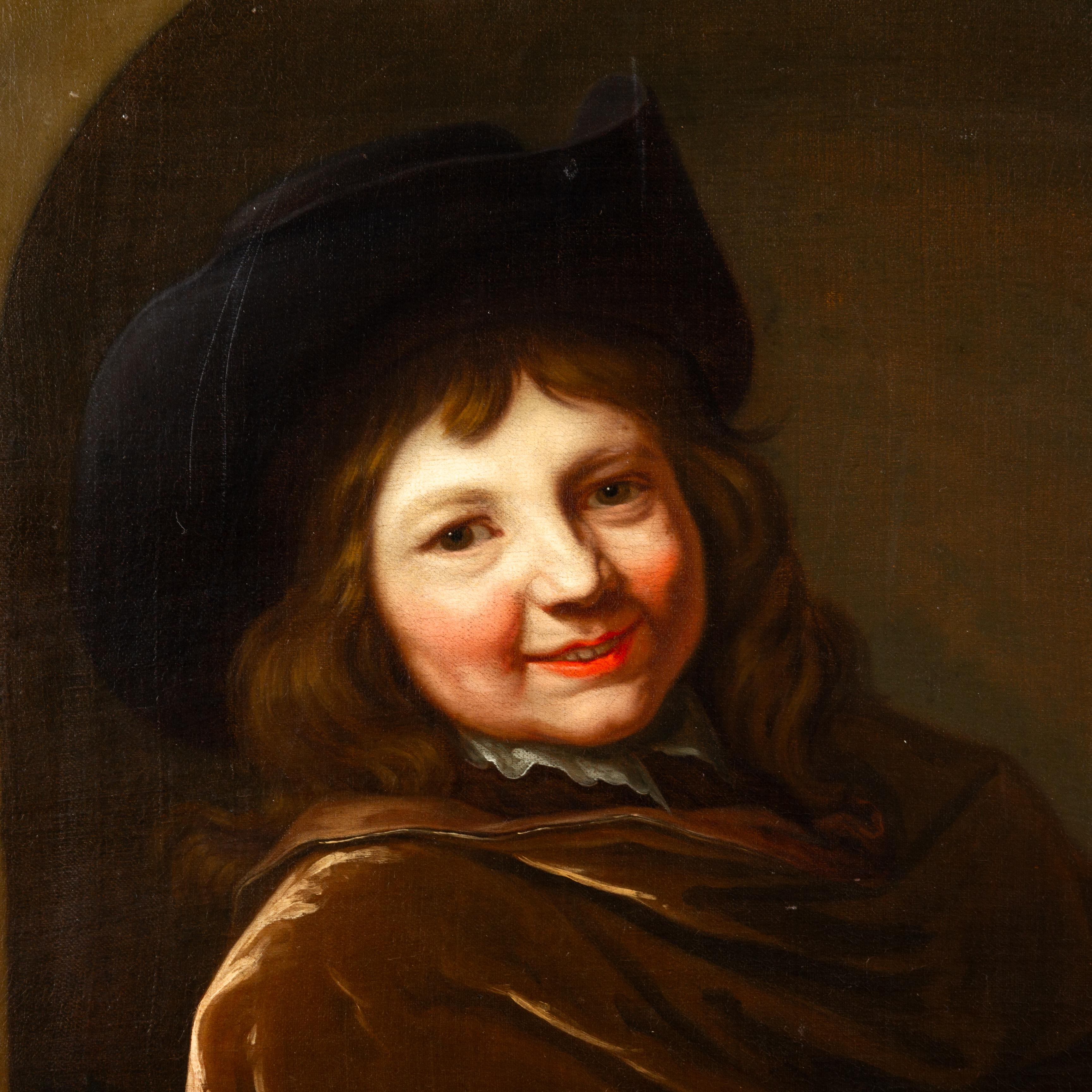 Jacob van Loo (Sluis 1614-1670 Paris)
Oil on canvas, depicting a portrait of a young boy, in a giltwood frame (78.5 x 81cm); unframed 61 x 74cm.

N.B. verso bearing various pencil marks and numbers to stretcher and frame indicative of 18th and 19th