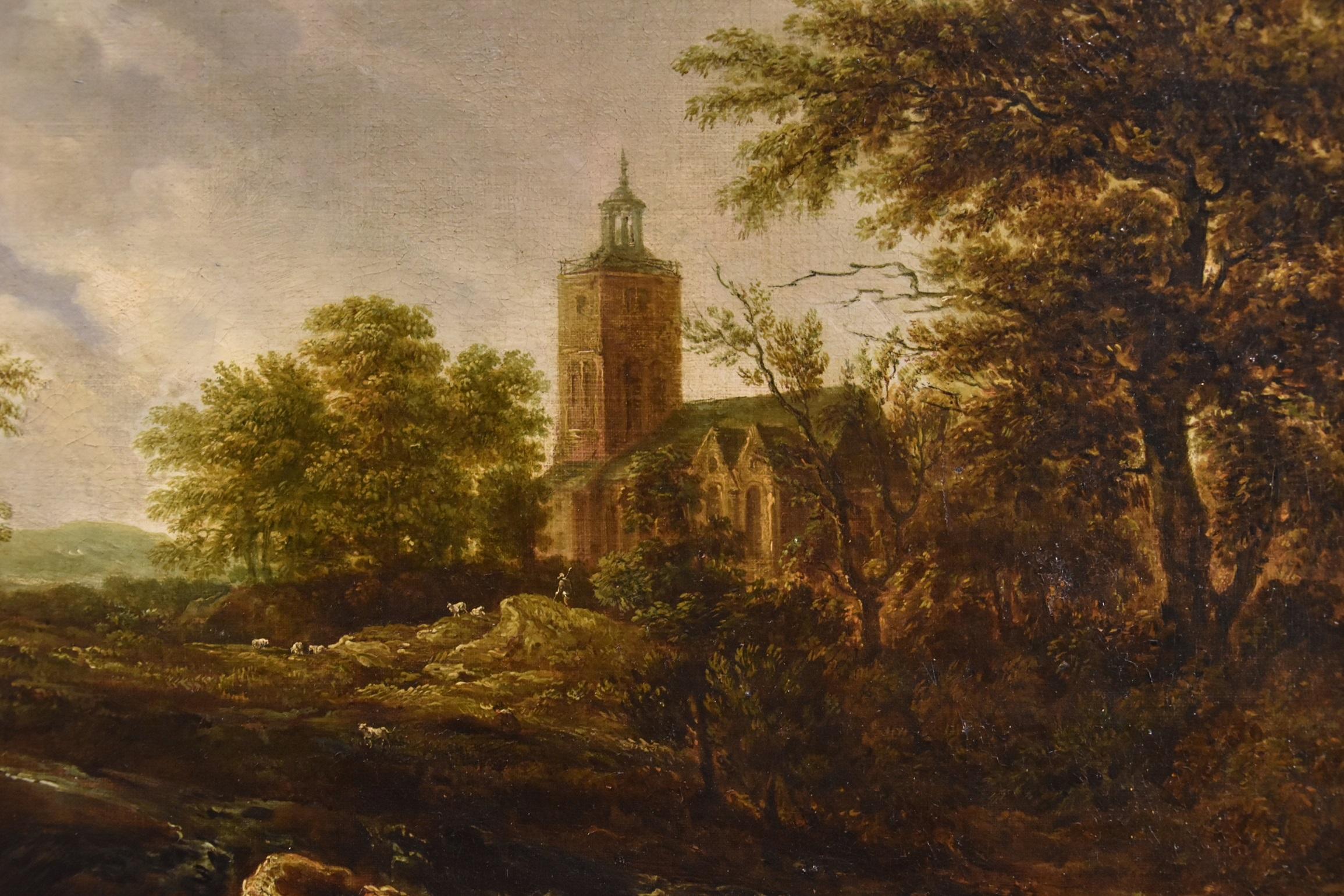 Paesaggio Wood Cascata Van Ruisdael Dipinto olio su tela 17° secolo fiammingo in vendita 12