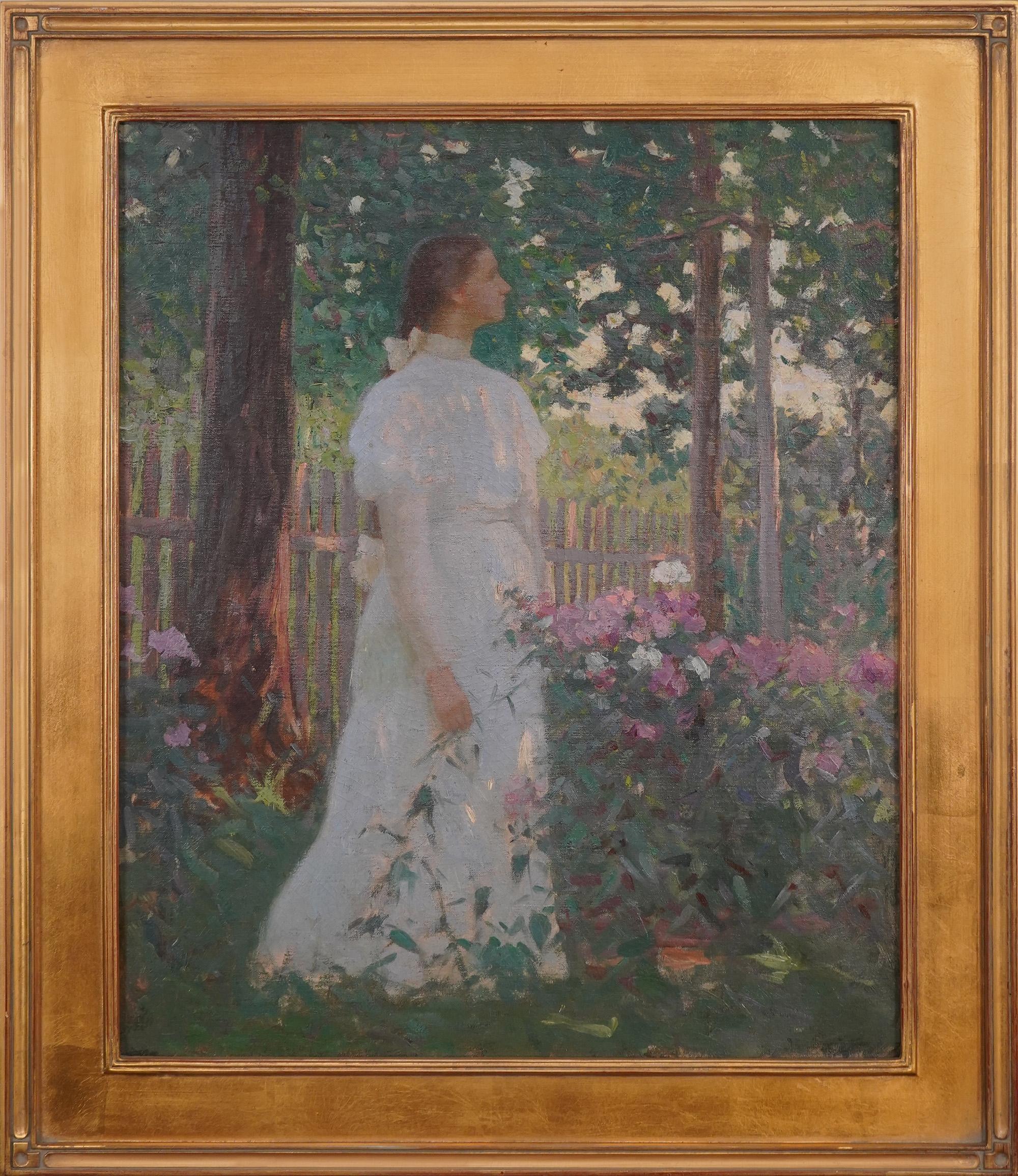 Jacob Wagner Portrait Painting - Woman in the Garden