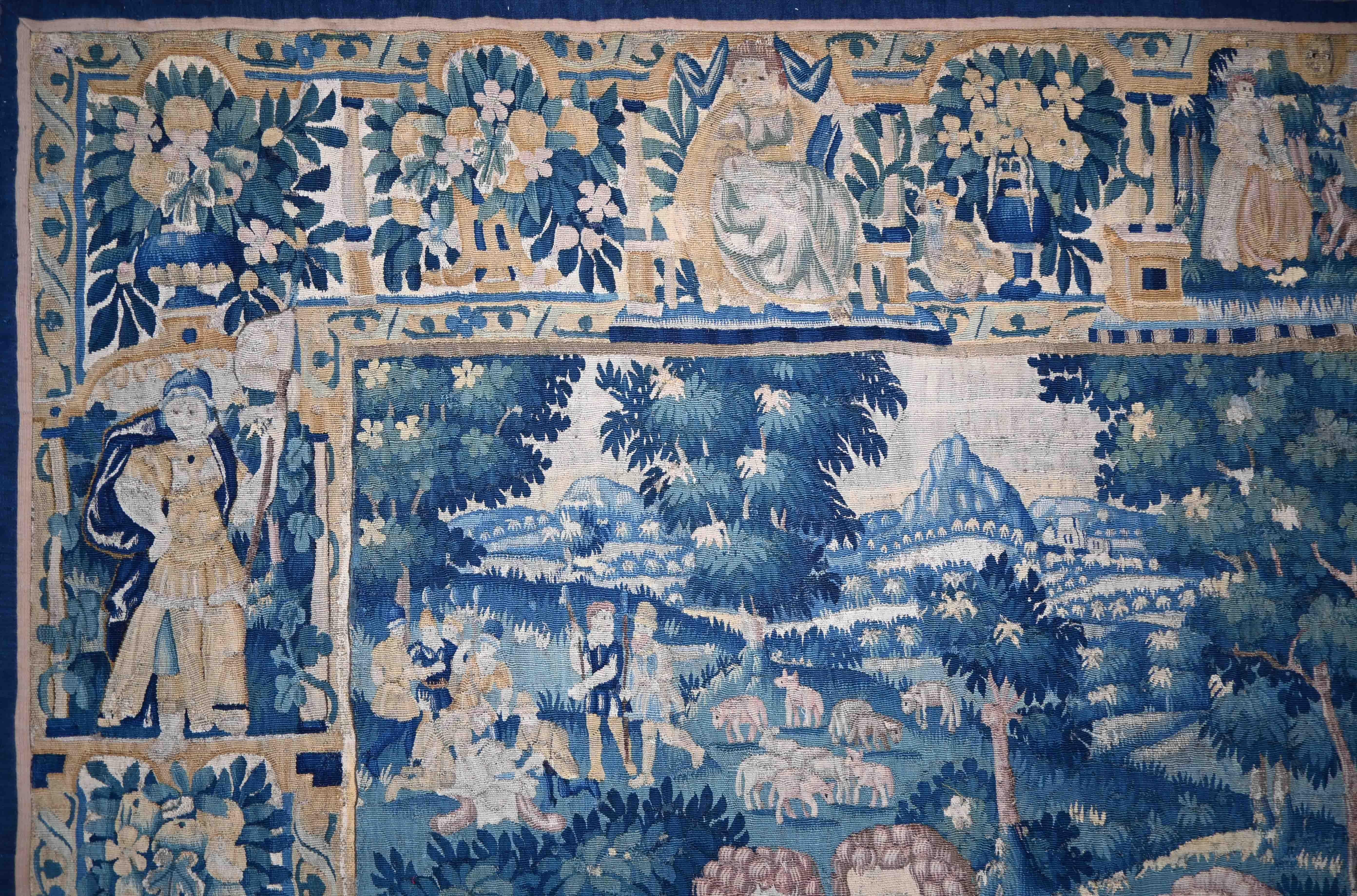 Jakob weint über Josephs Tunika, Antiker flämischer Wandteppich CIRCA 1600 - N° 1498 im Zustand „Hervorragend“ im Angebot in Paris, FR