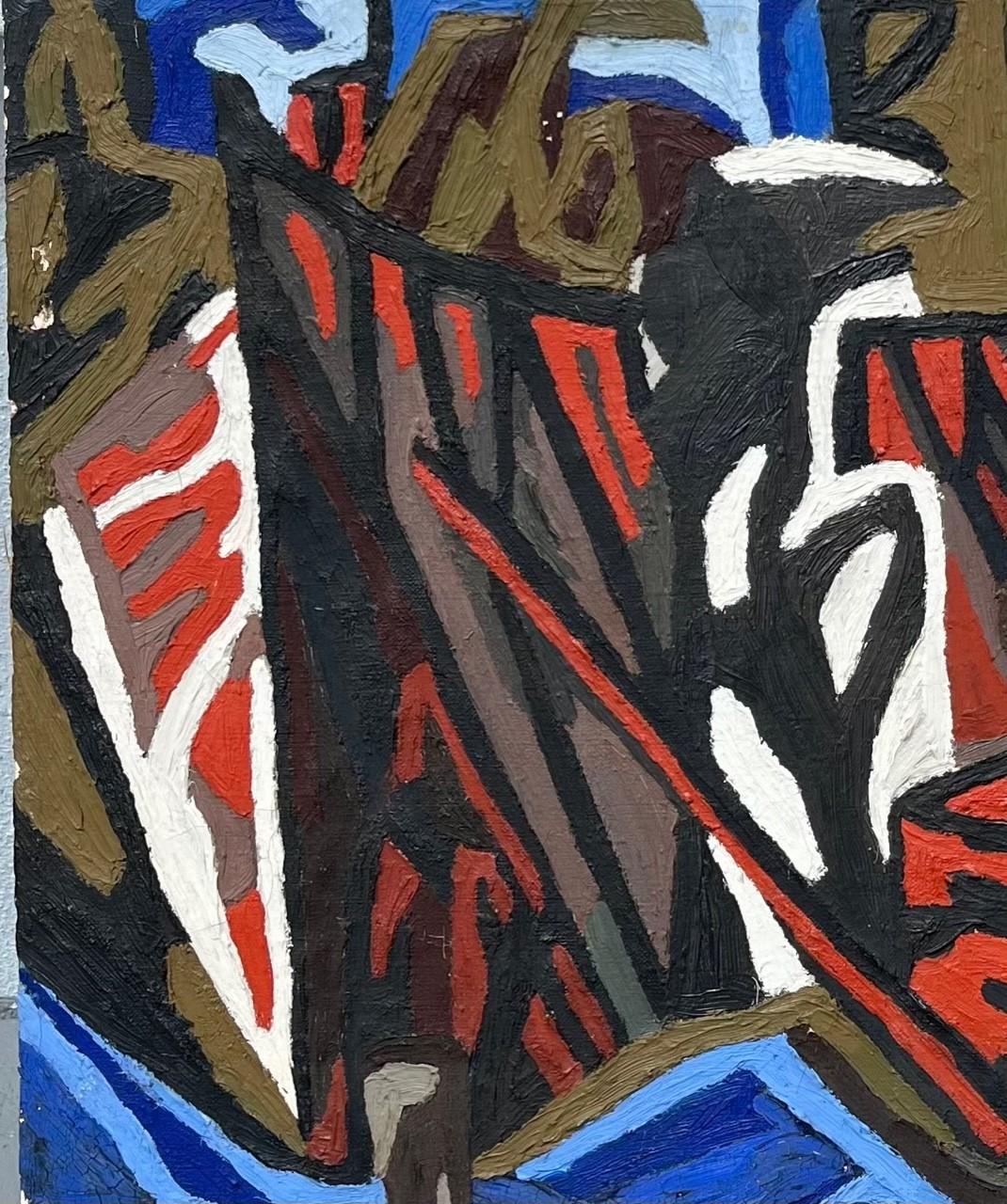 Dutch Jacoba van Heemskerck Abstract Composition Painting Circa 1920. Provenance For Sale