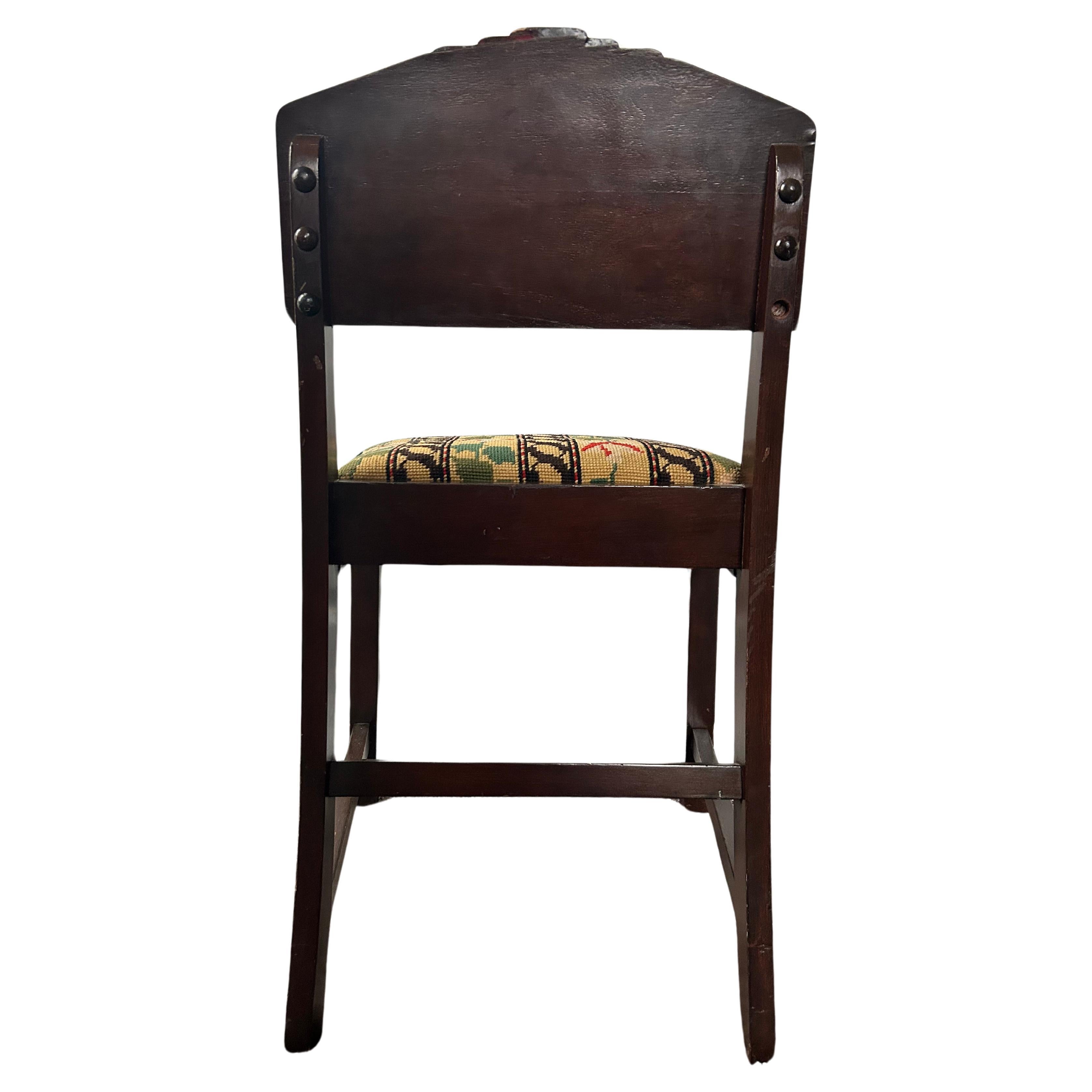 American Jacobean Accent Chair  For Sale