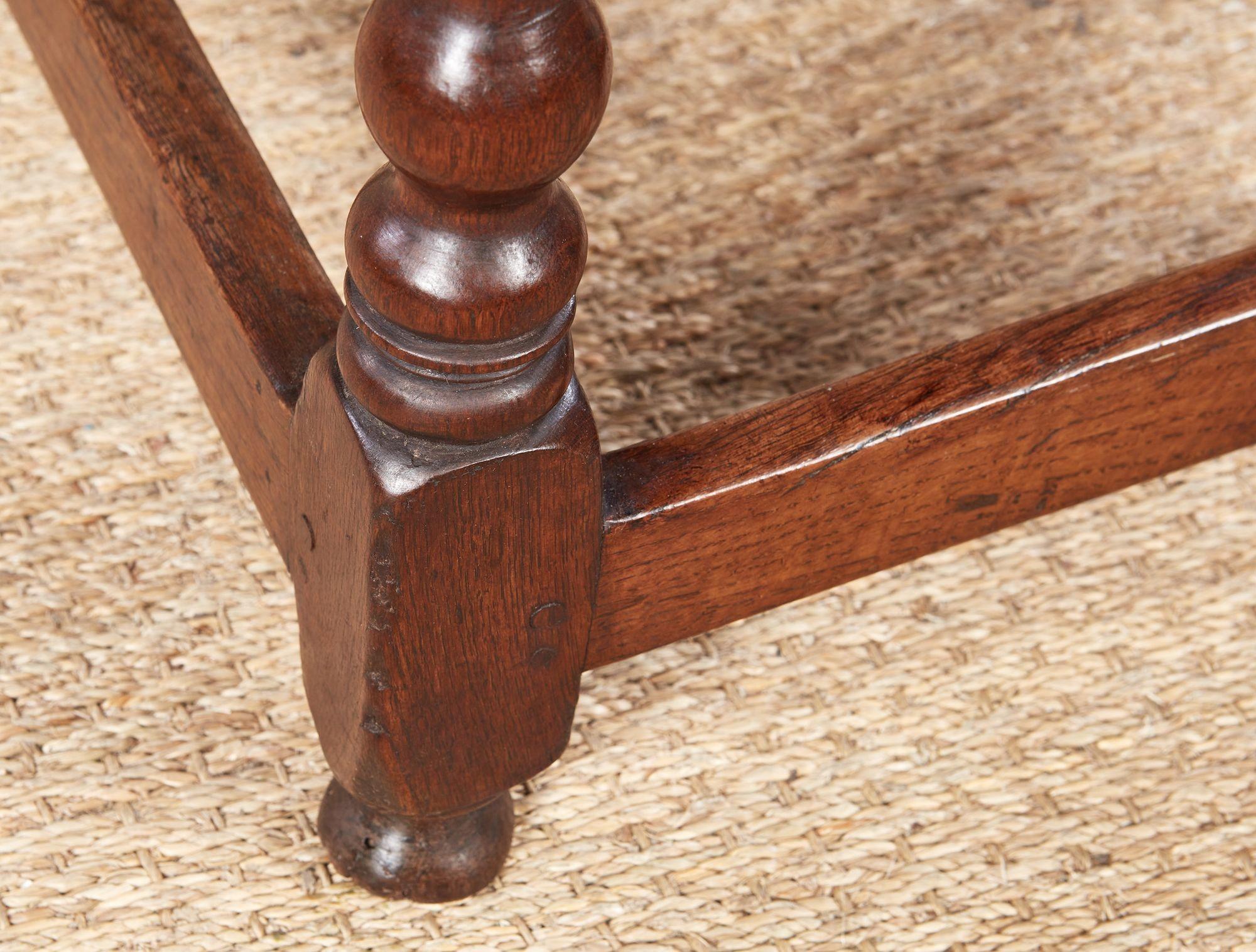 Jacobean Bobbin Leg Drop Leaf Tisch im Angebot 6