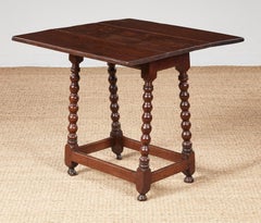 Jacobean Bobbin Leg Drop Leaf Table