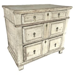 Jacobean Chest of Drawers with Bleached Finish