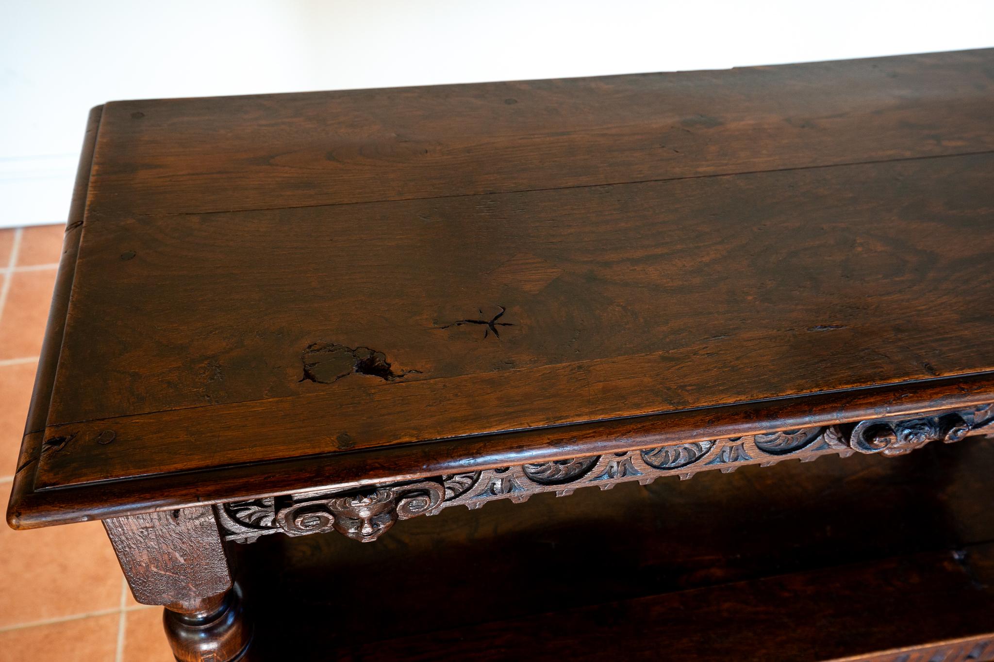 Jacobeo País Roble Tallado Corte Escalonado Armario Servidor Buffet Expositor en venta 9