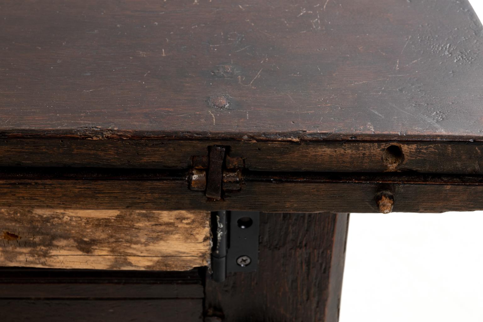 Walnut Jacobean Folding Table