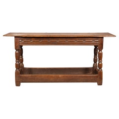 Antique Jacobean Oak Bench