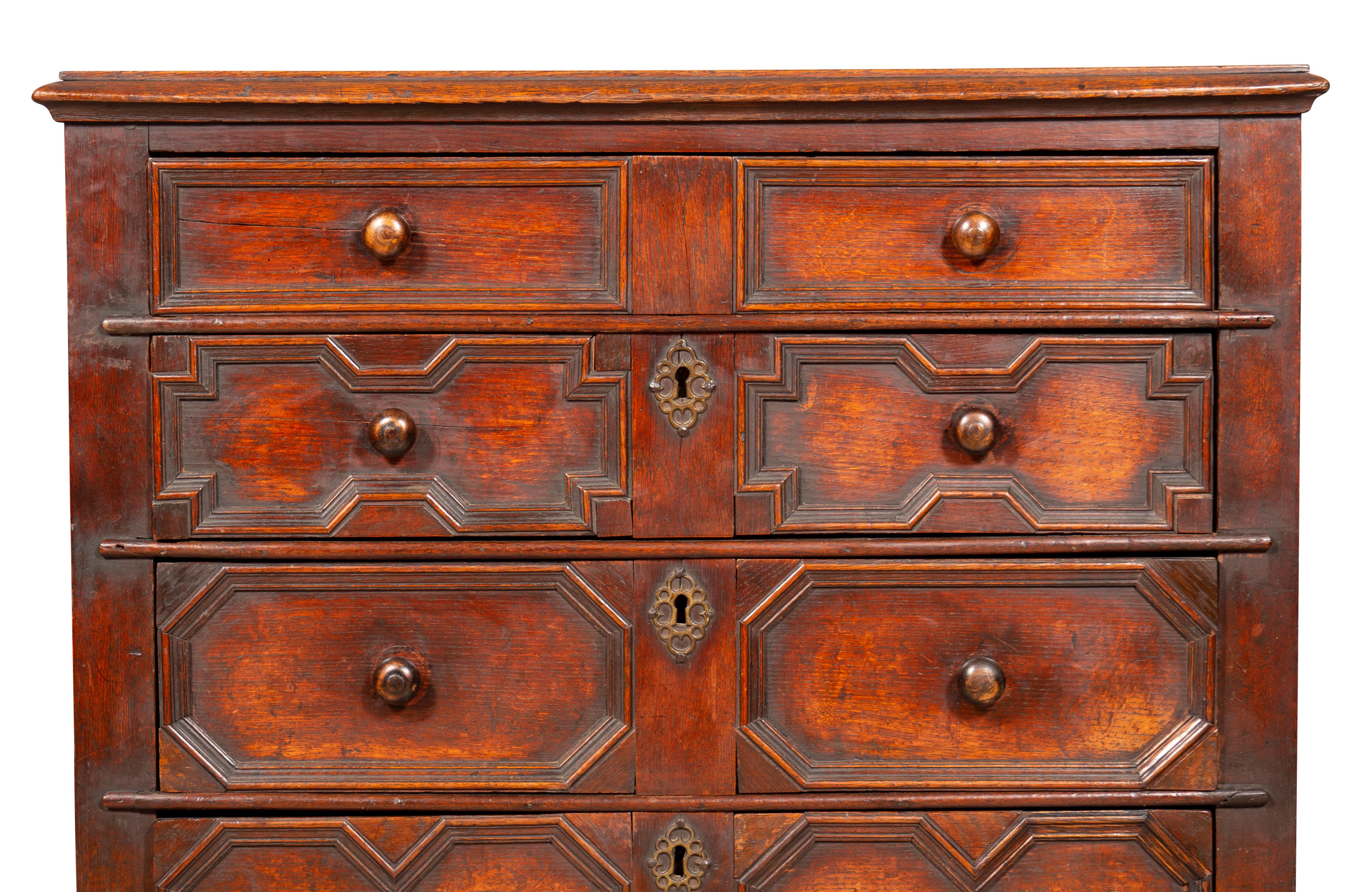 Jacobean Oak Chest of Drawers For Sale 5