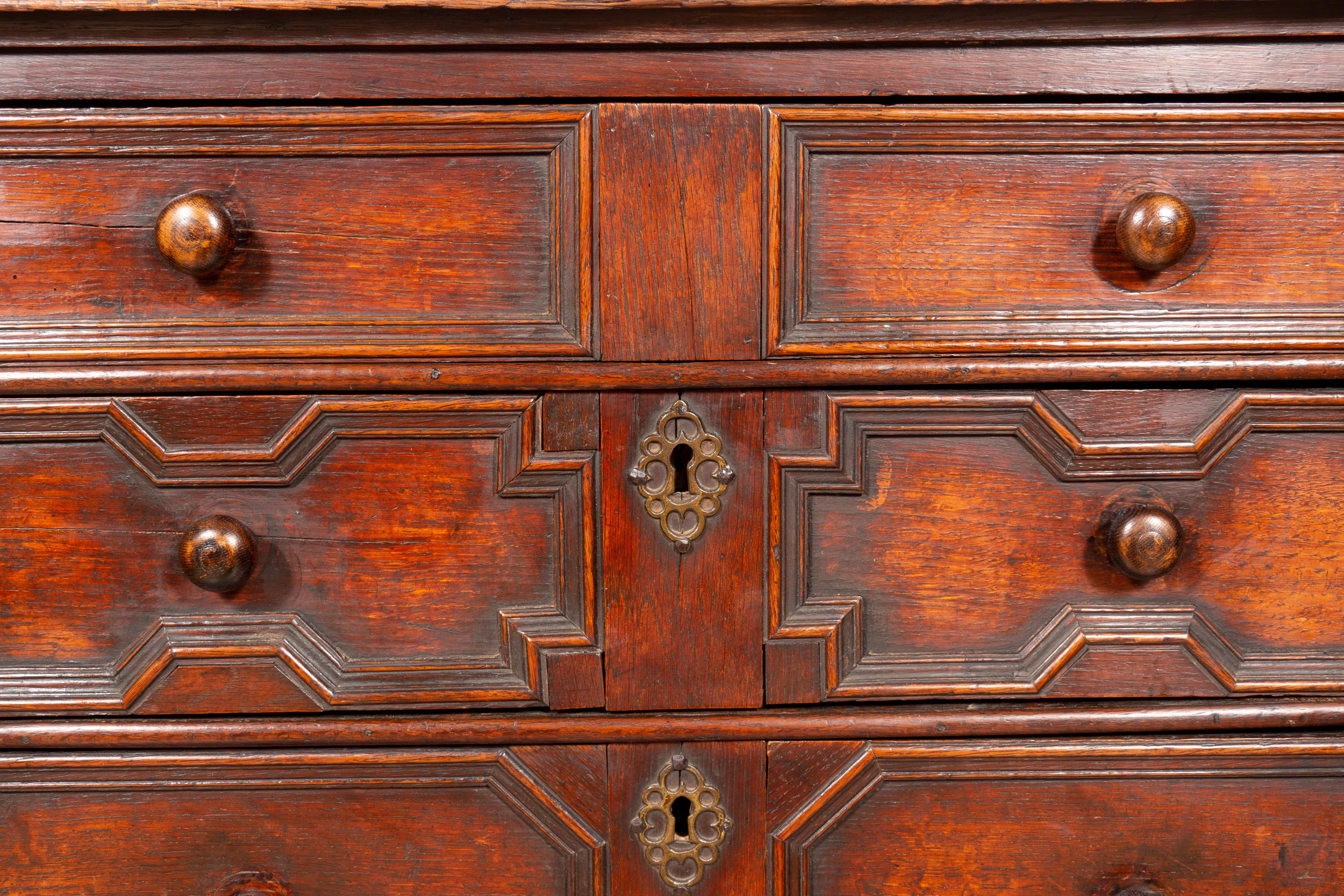 Jacobean Oak Chest of Drawers For Sale 7