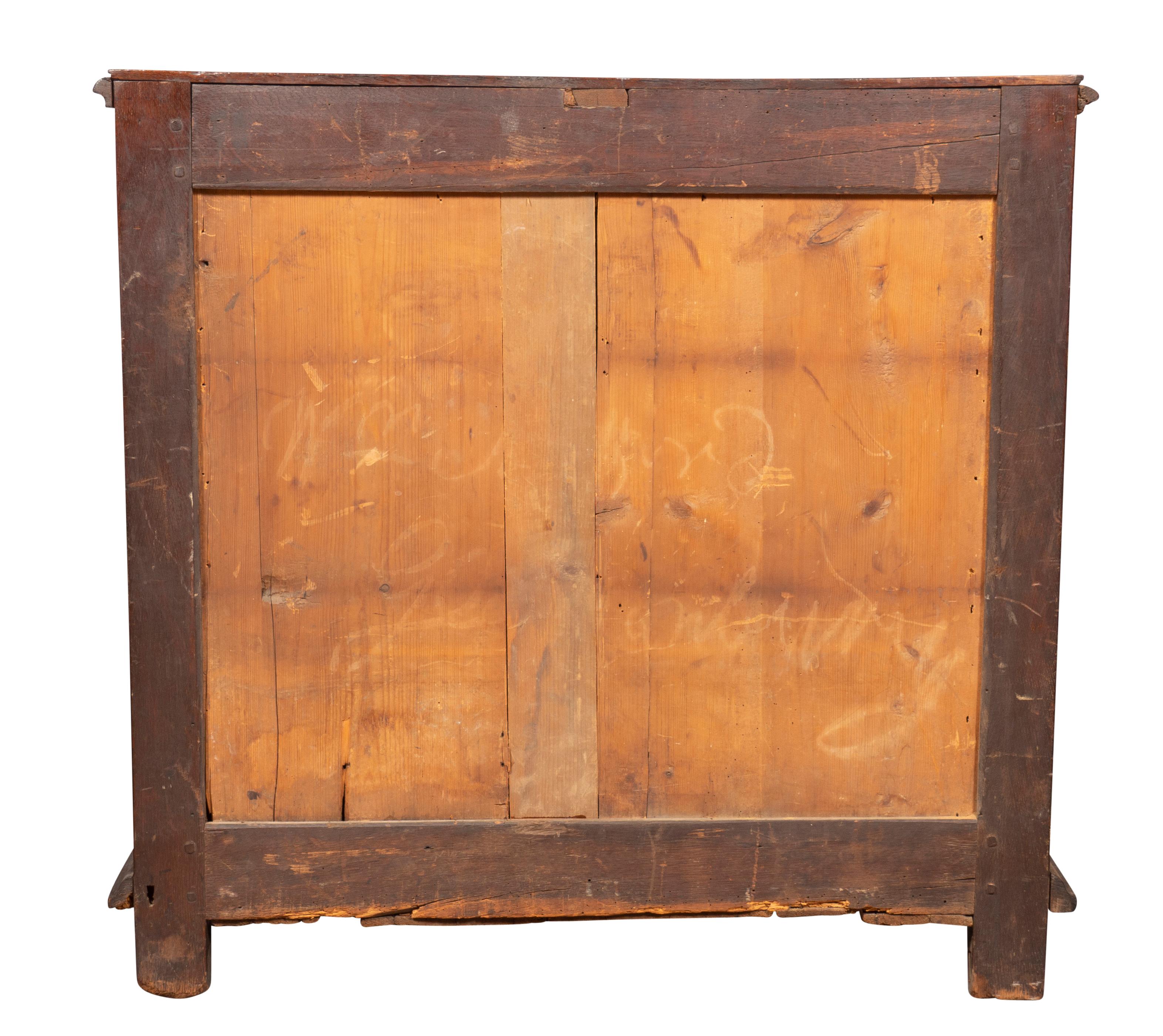 Late 17th Century Jacobean Oak Chest of Drawers For Sale