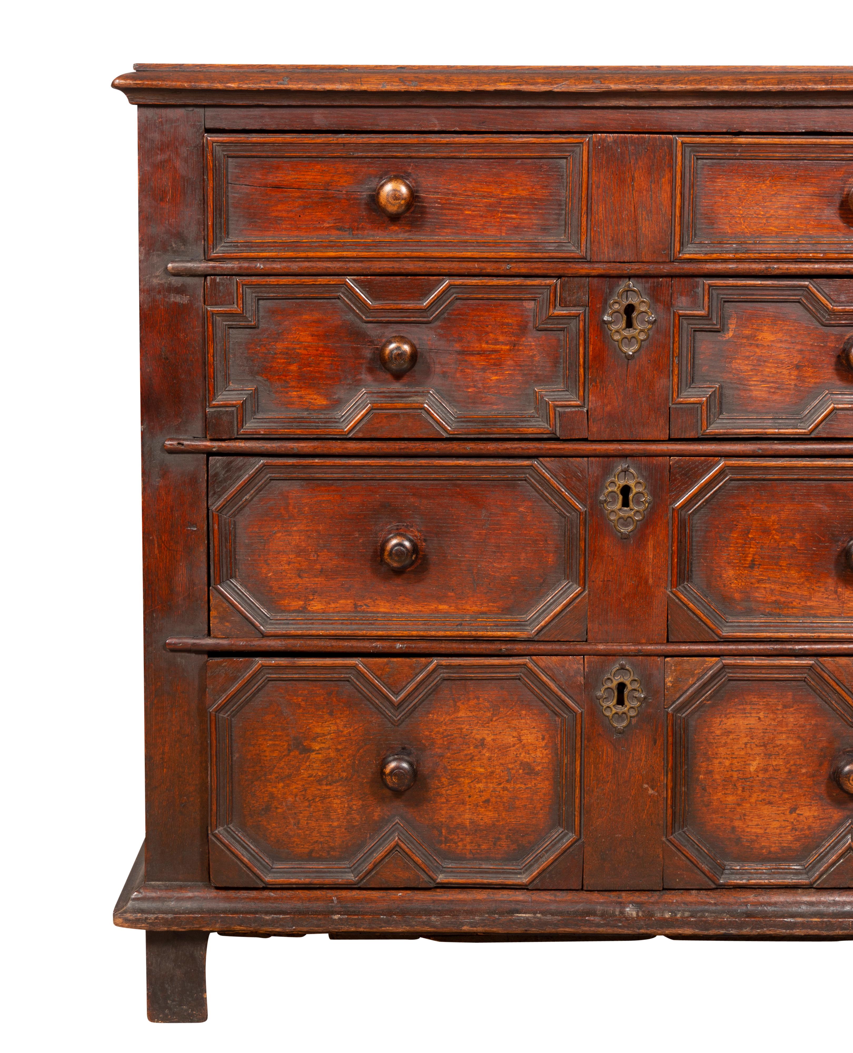 Jacobean Oak Chest of Drawers For Sale 3