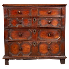 Used Jacobean Oak Chest of Drawers