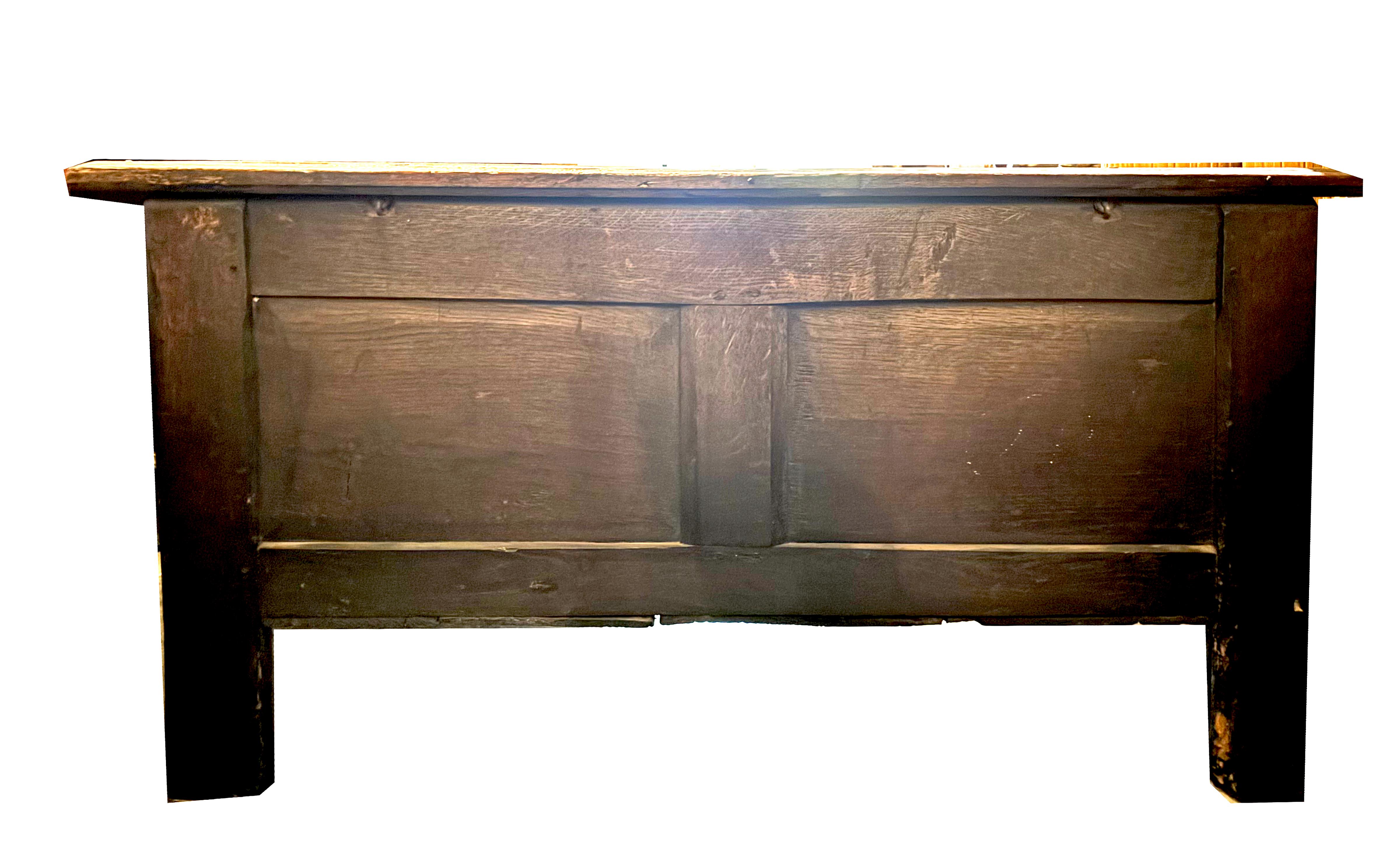 Jacobean Oak Coffer For Sale 11