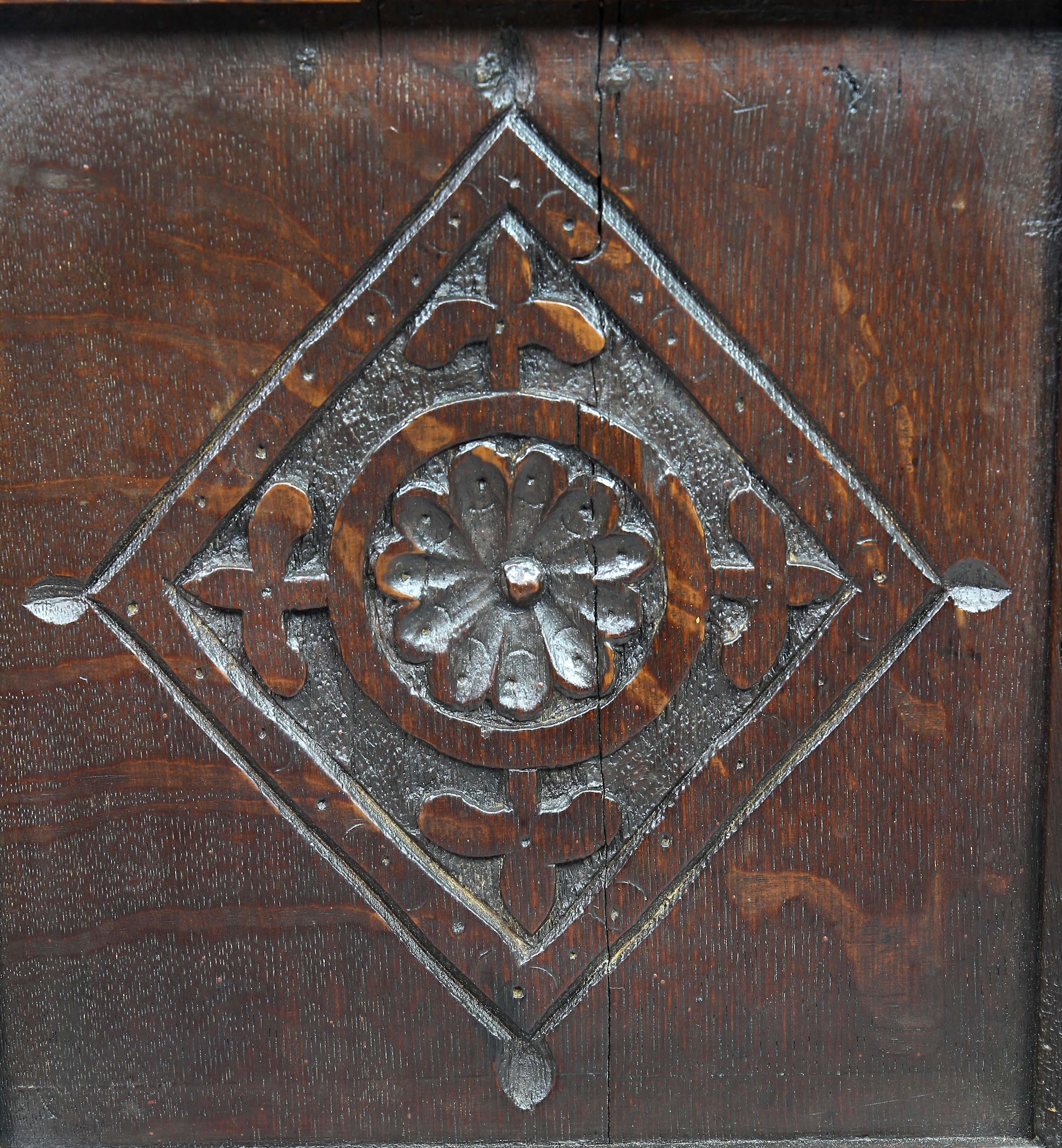 Jacobean Oak Coffer For Sale 2