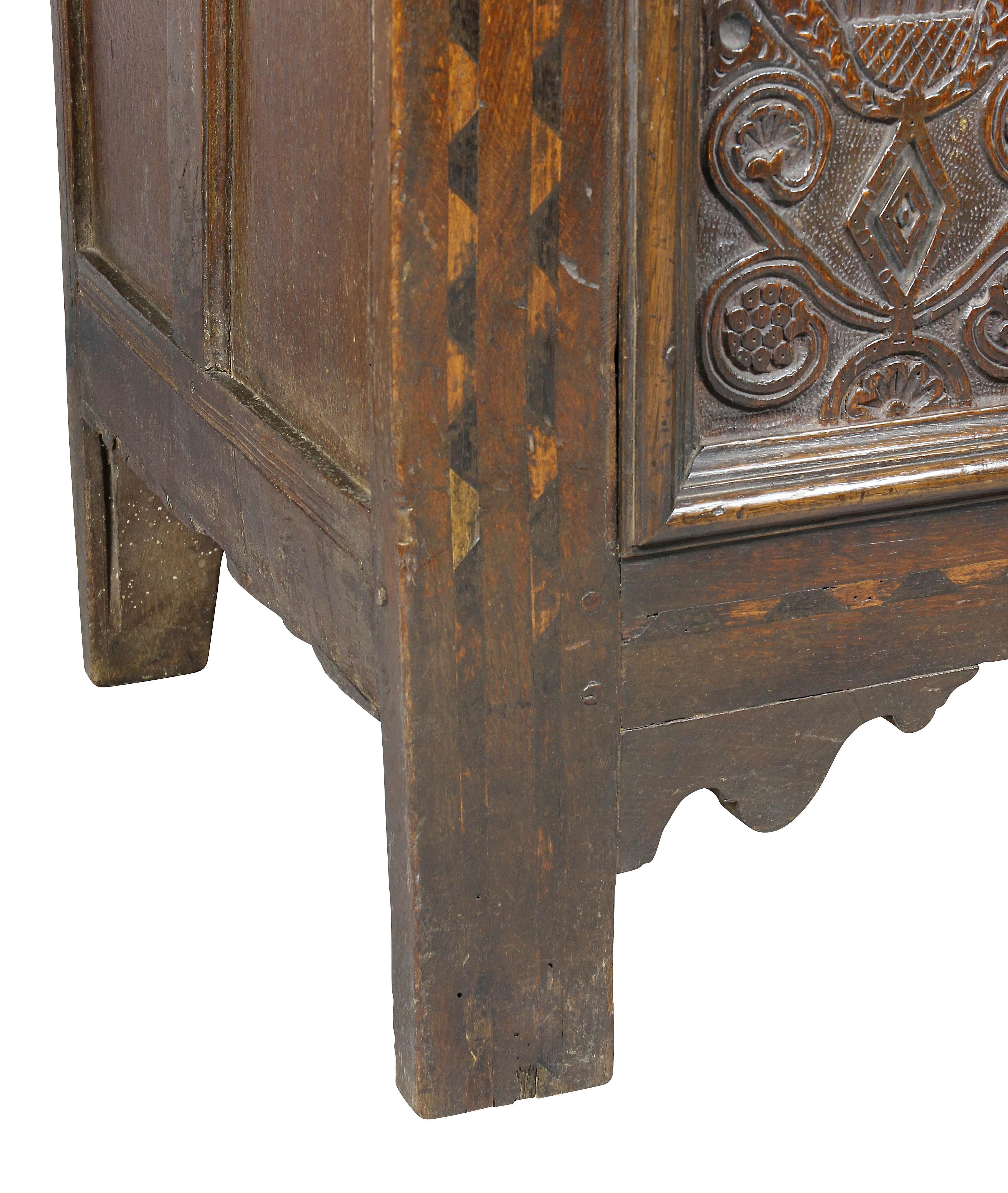 Jacobean Oak Coffer For Sale 2