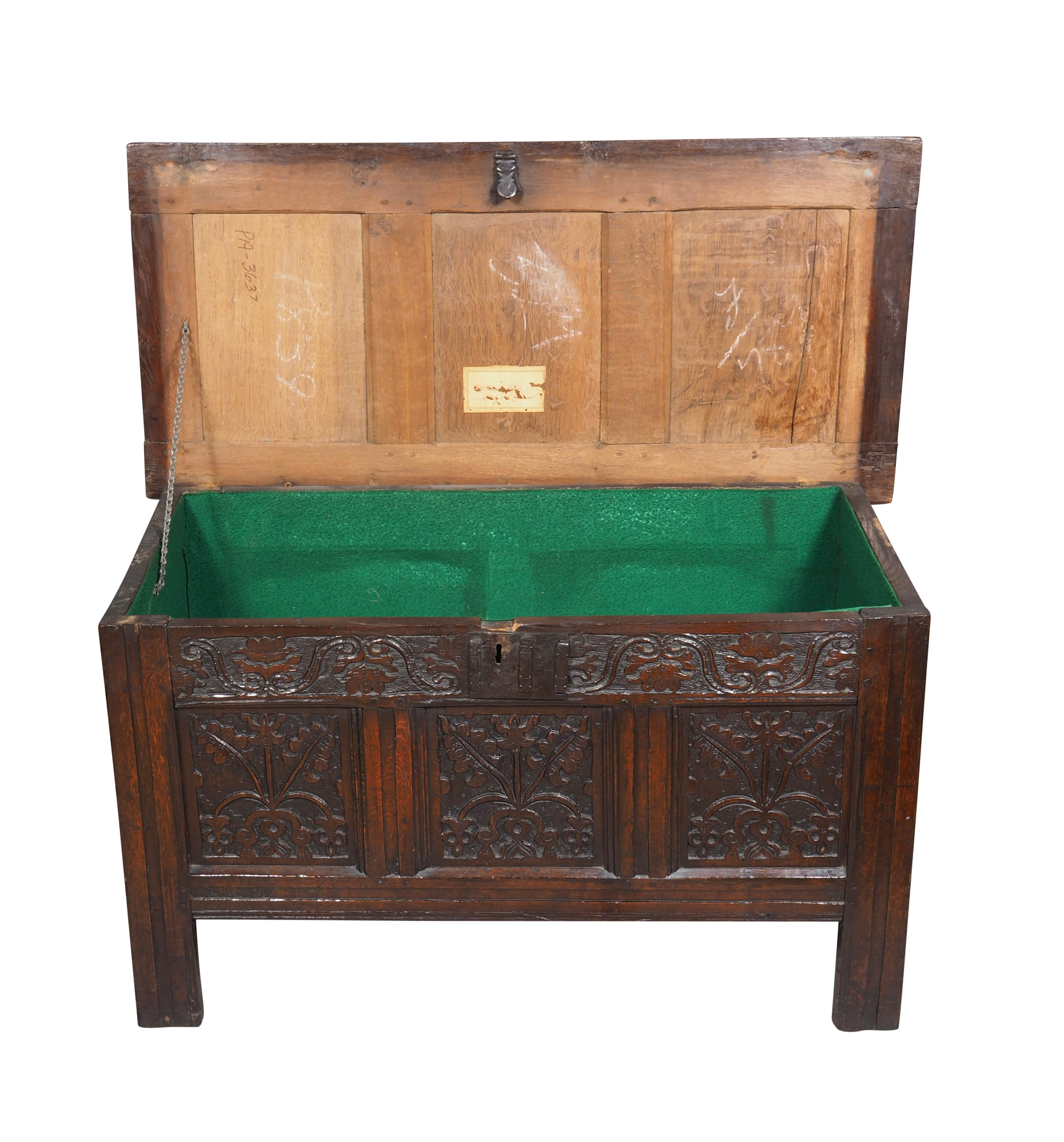 Jacobean Oak Coffer For Sale 2