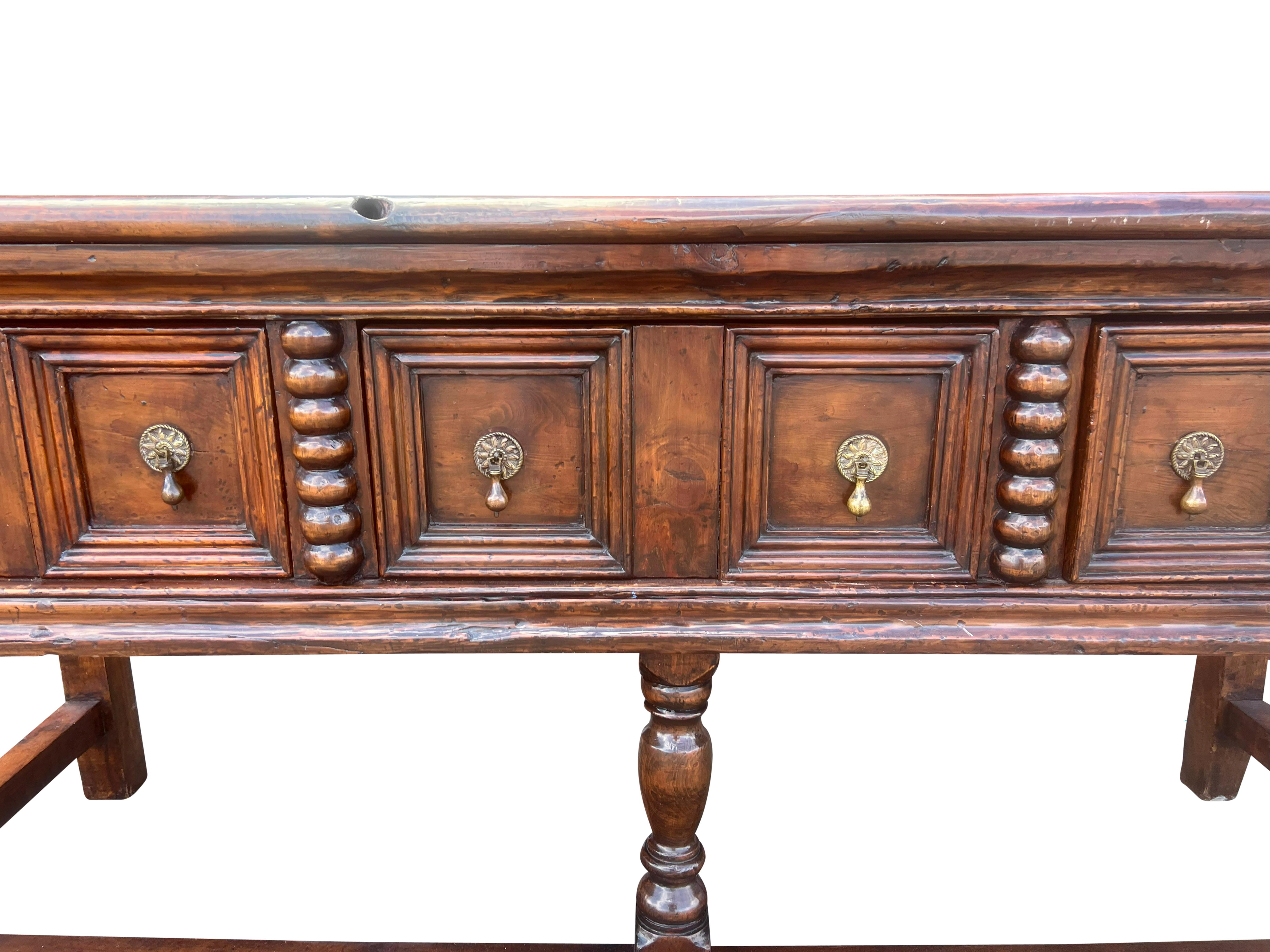 Jacobean Oak Dresser Base 2