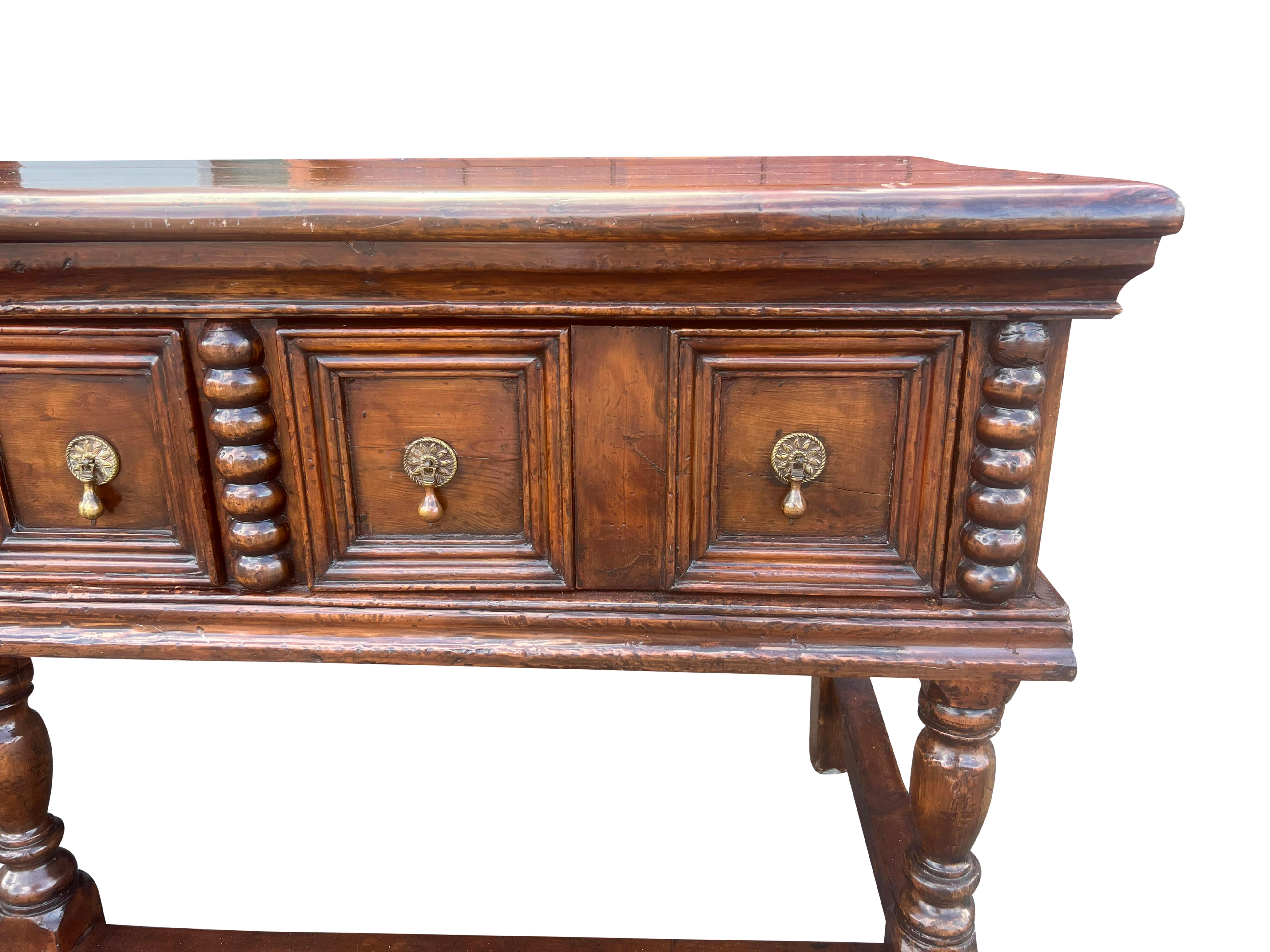 Jacobean Oak Dresser Base 3