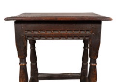 Jacobean Oak Joint Stool