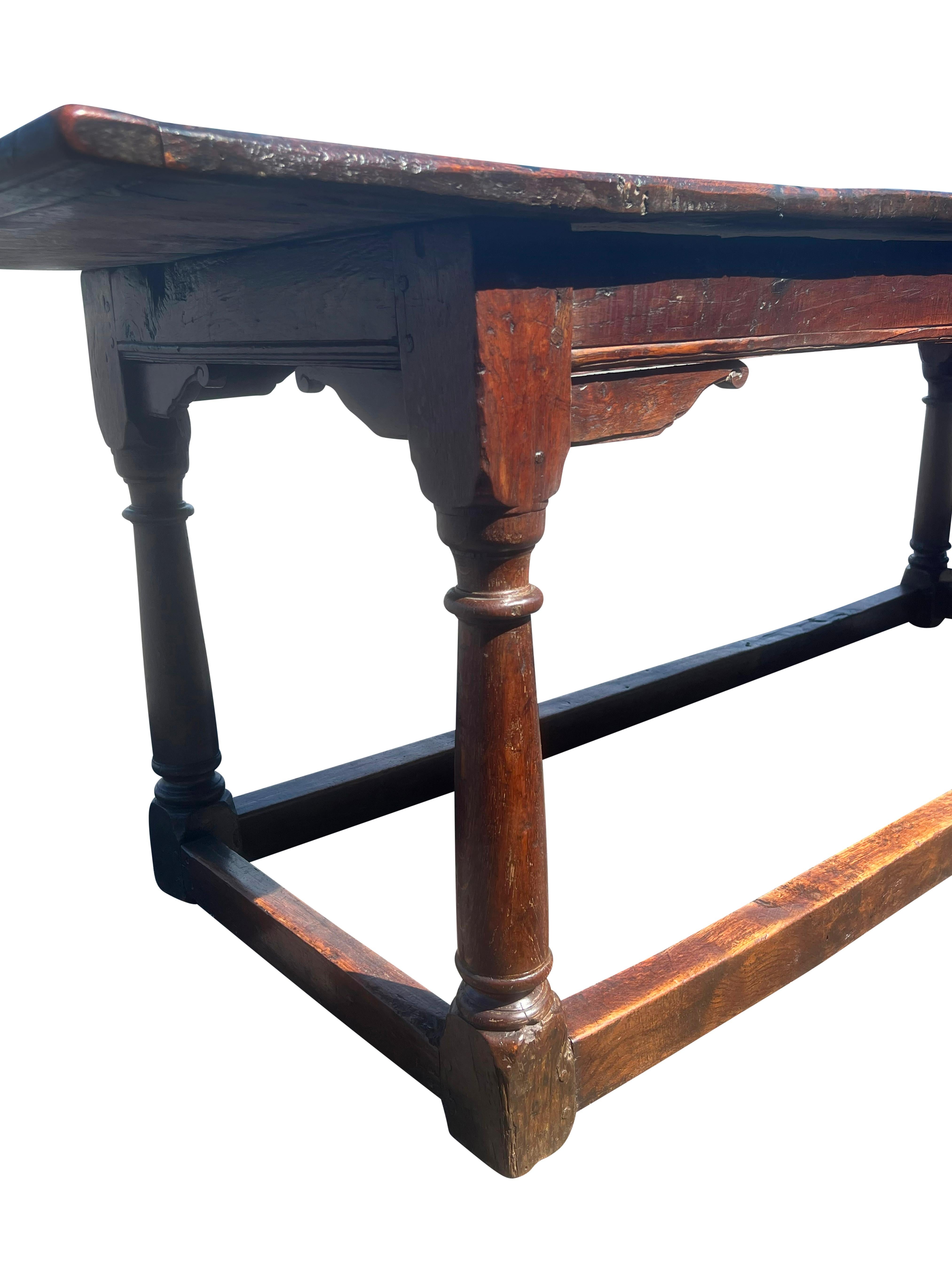 Jacobean Oak Refrectory Table For Sale 9