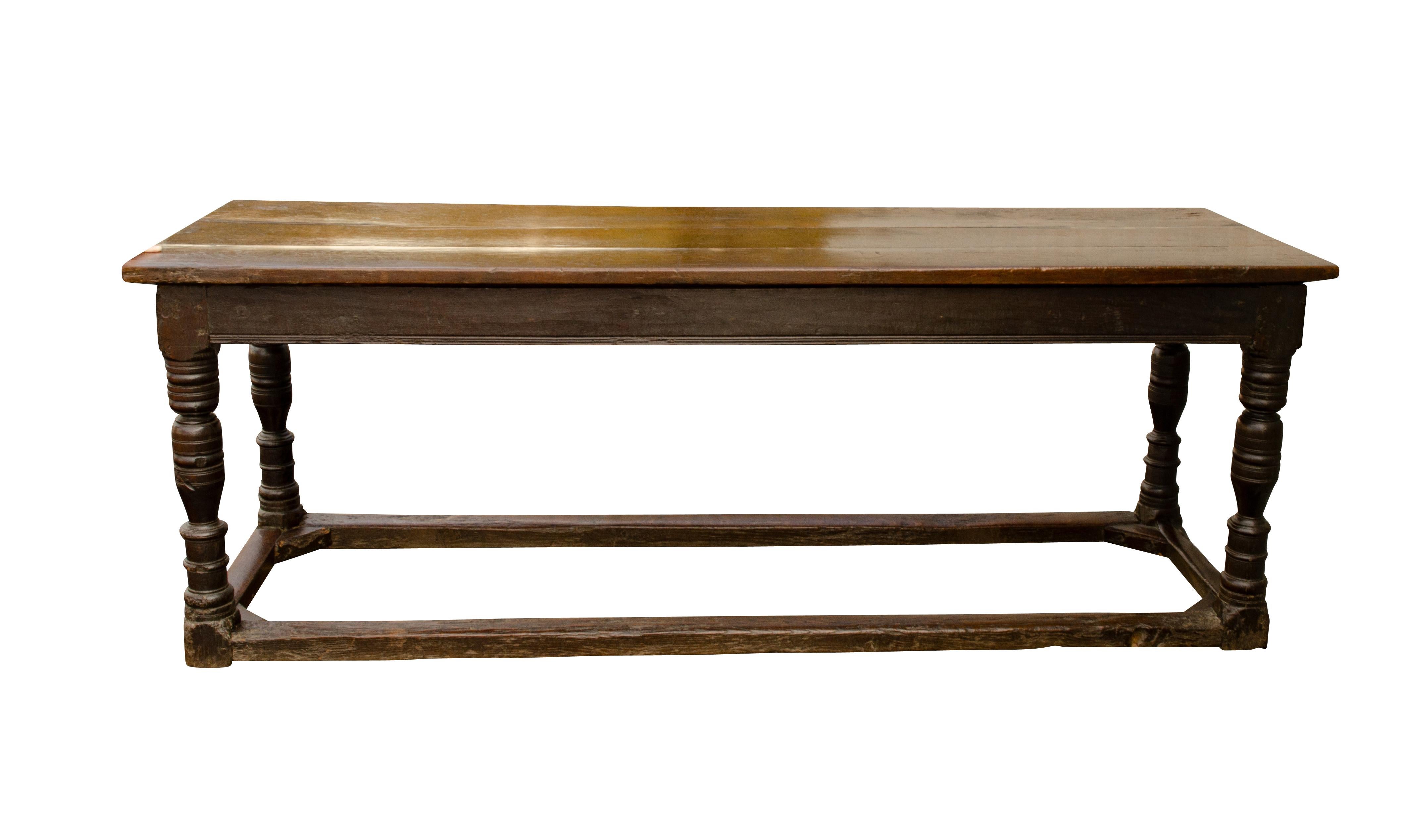 Mid-17th Century Jacobean Oak Refrectory Table