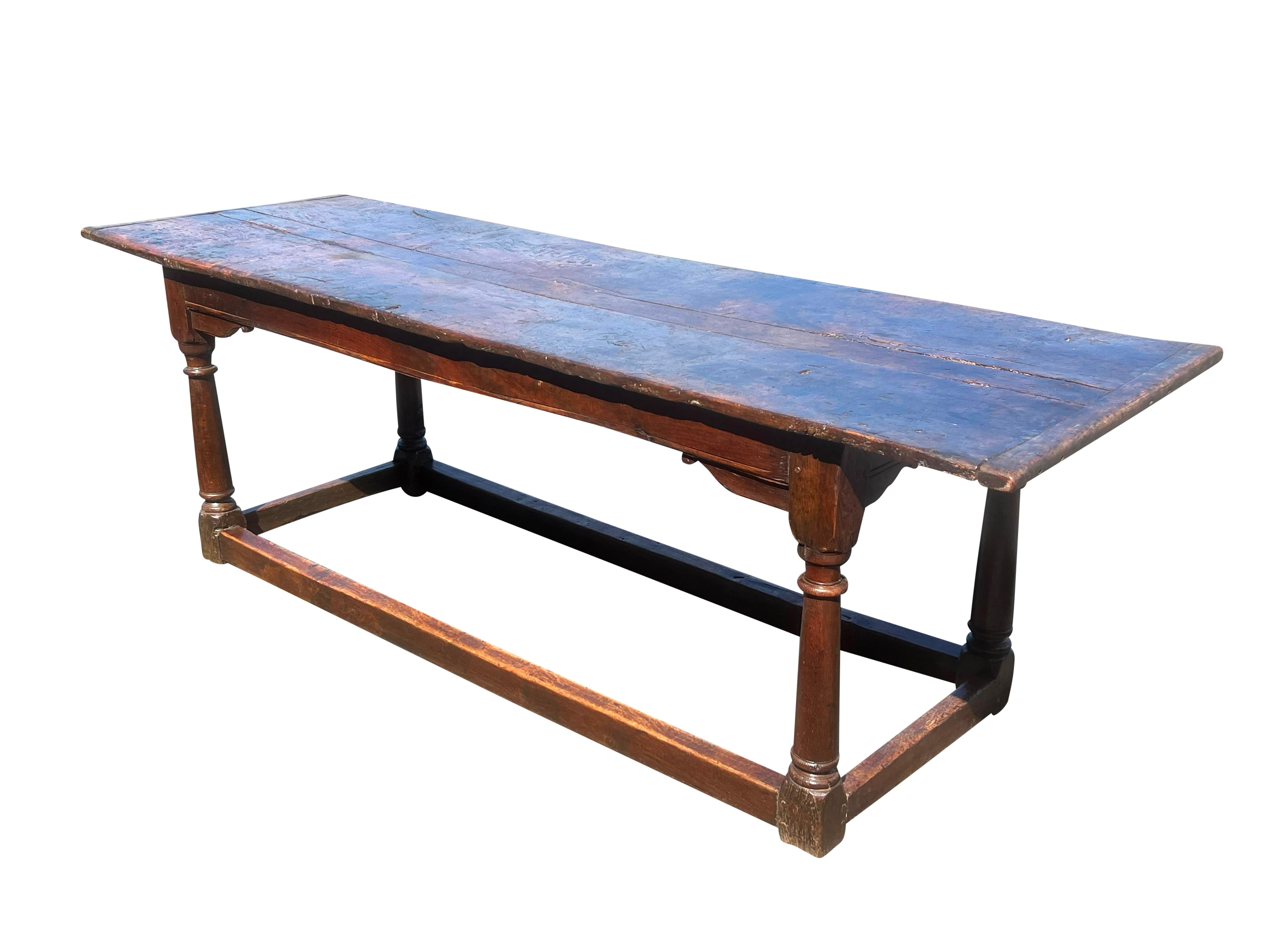 Jacobean Oak Refrectory Table For Sale 1