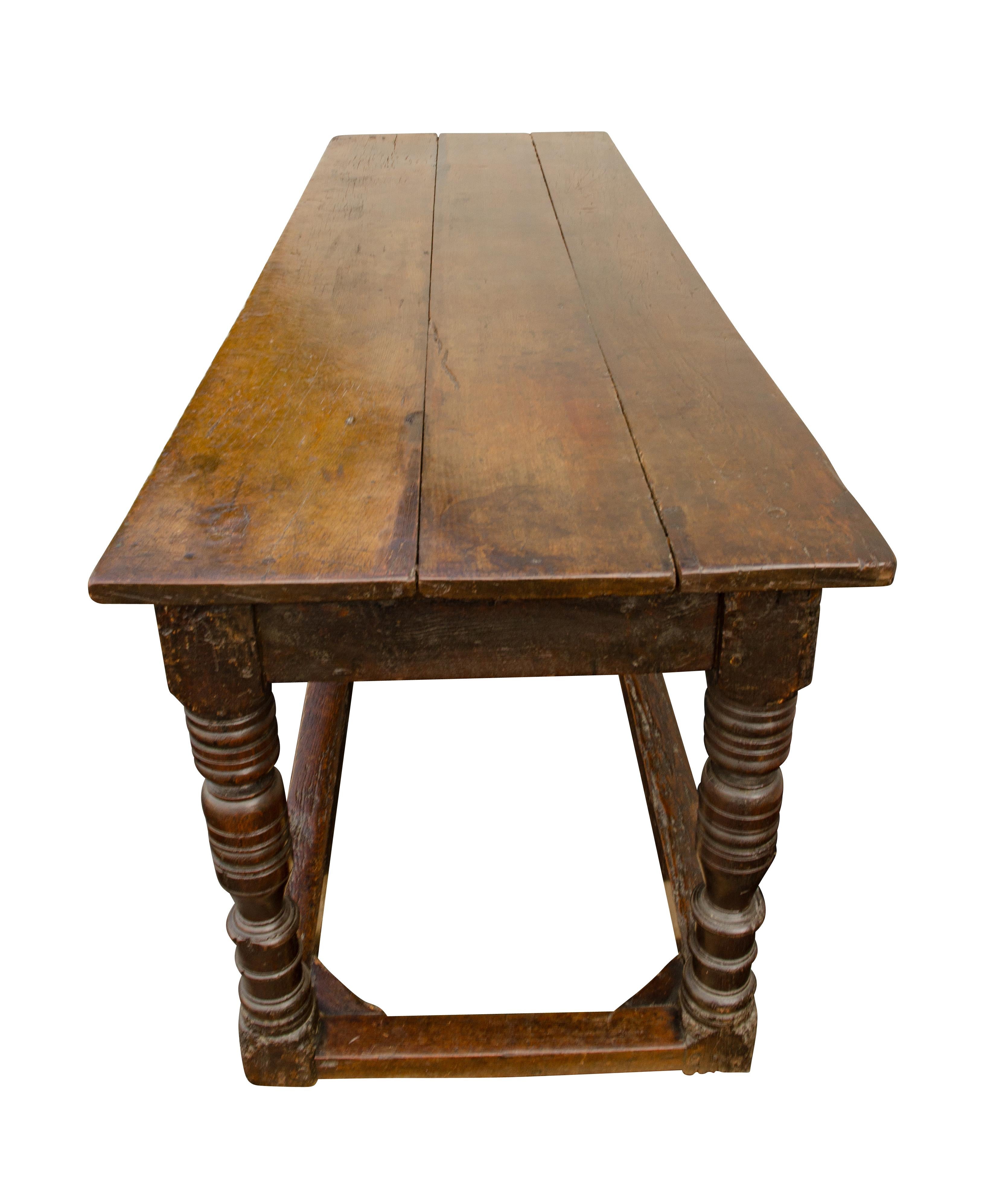 Jacobean Oak Refrectory Table 3