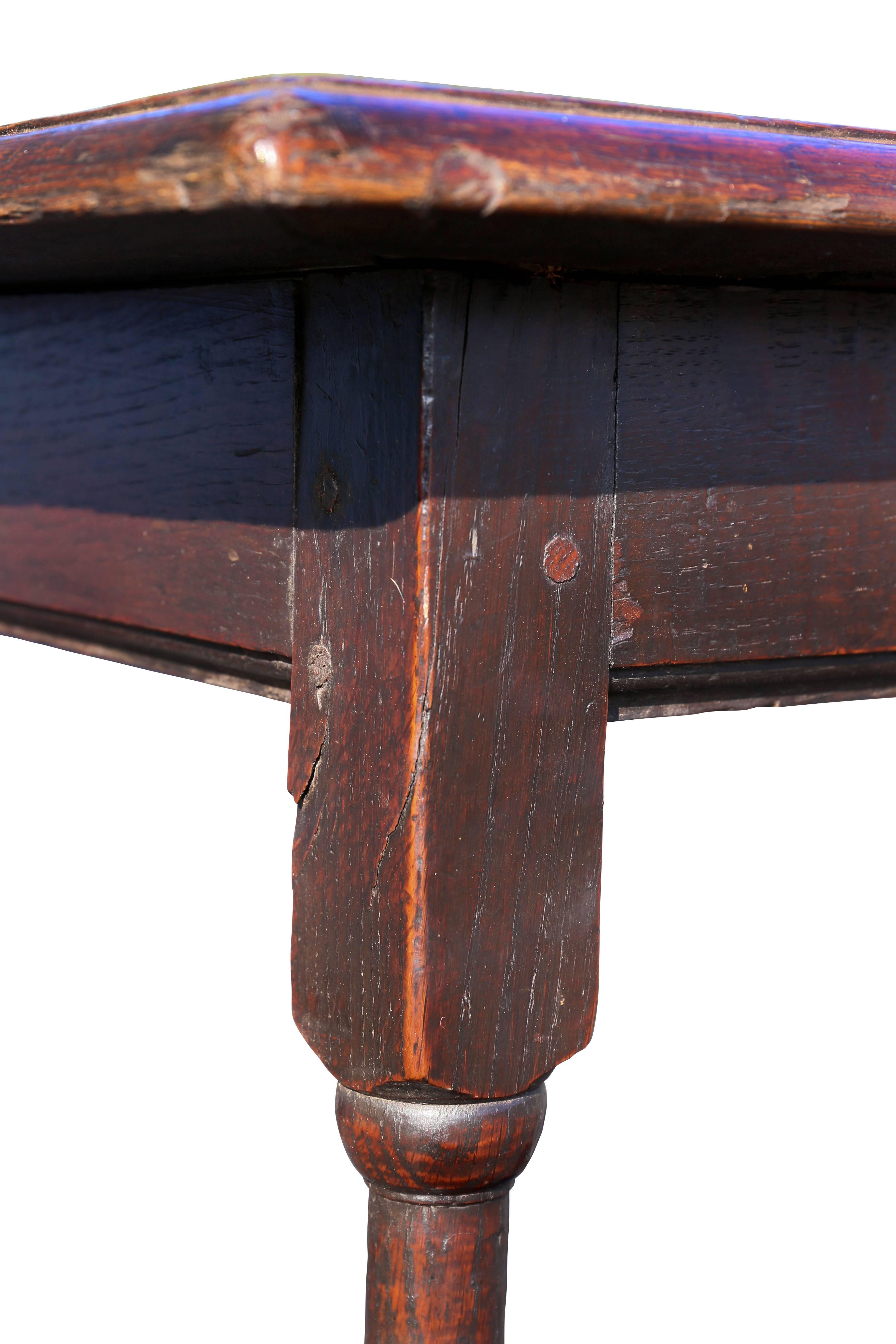 antique oak tavern table