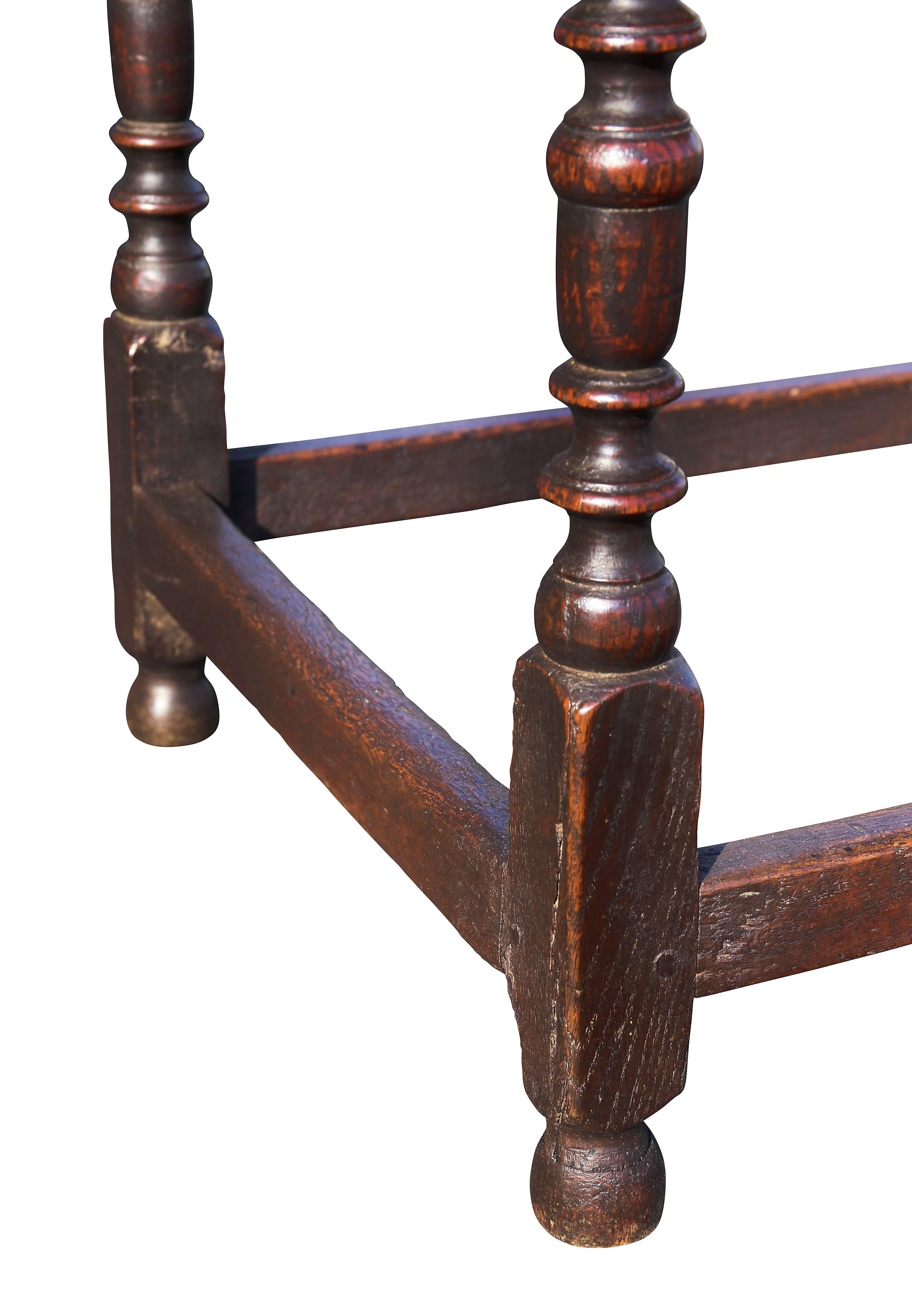 English Jacobean Oak Tavern Table