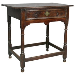 Table de taverne en chêne jacobéen