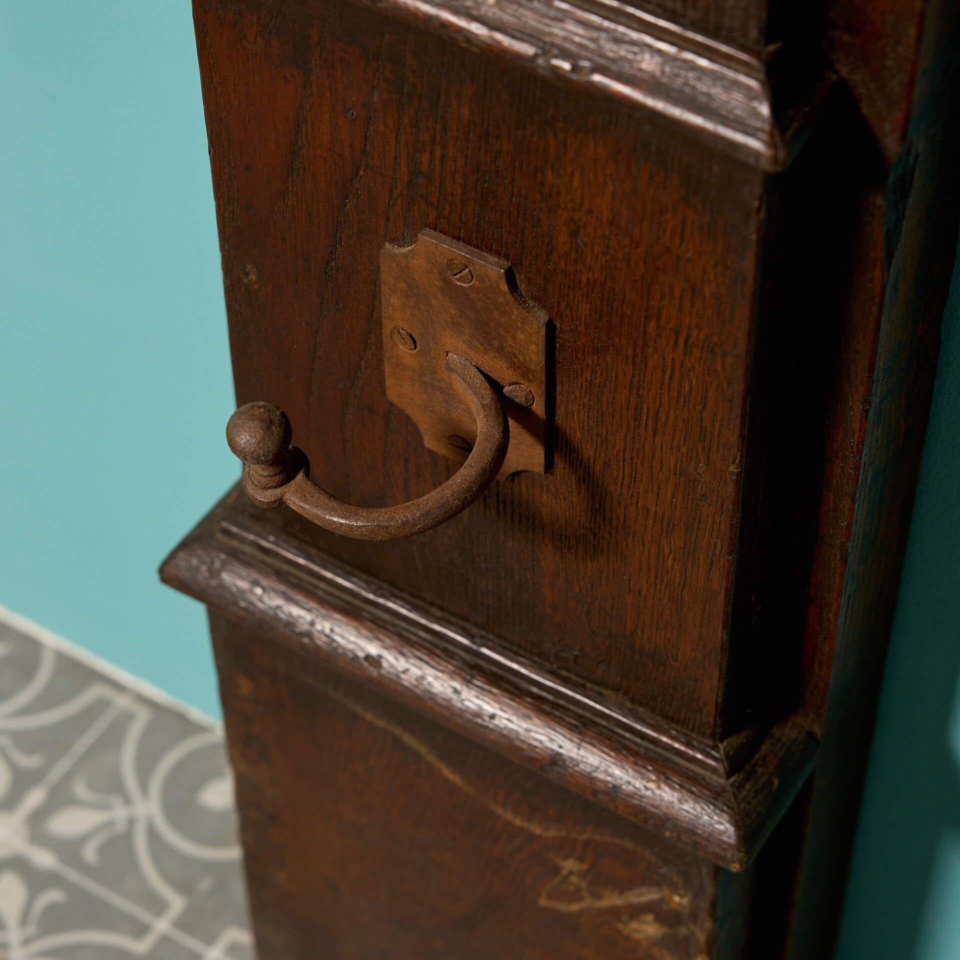 Jacobean Period Carved Oak Mantel For Sale 3