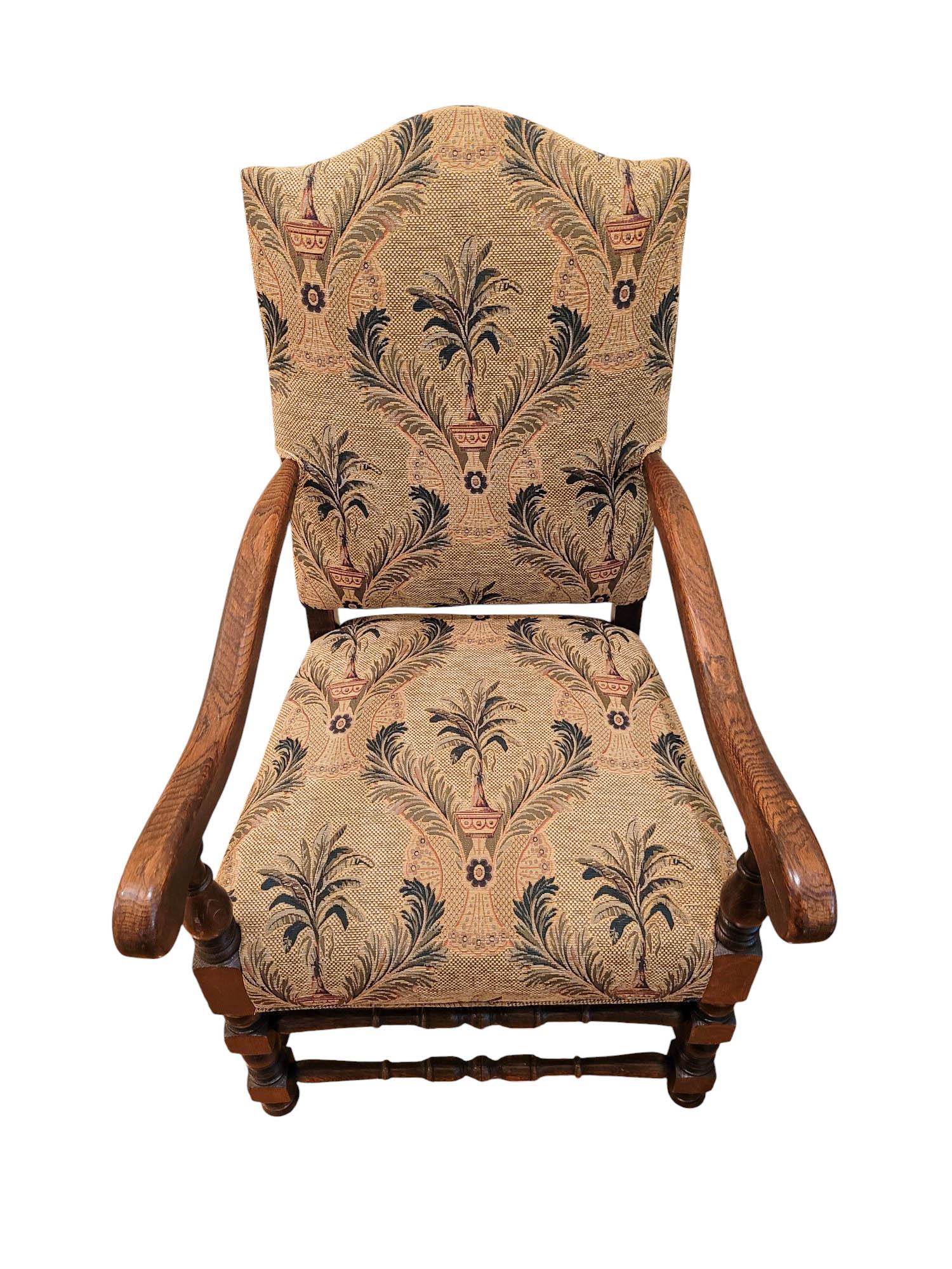 Giacobiano Poltrona Bobbin & Block in stile revival giacobino in vendita