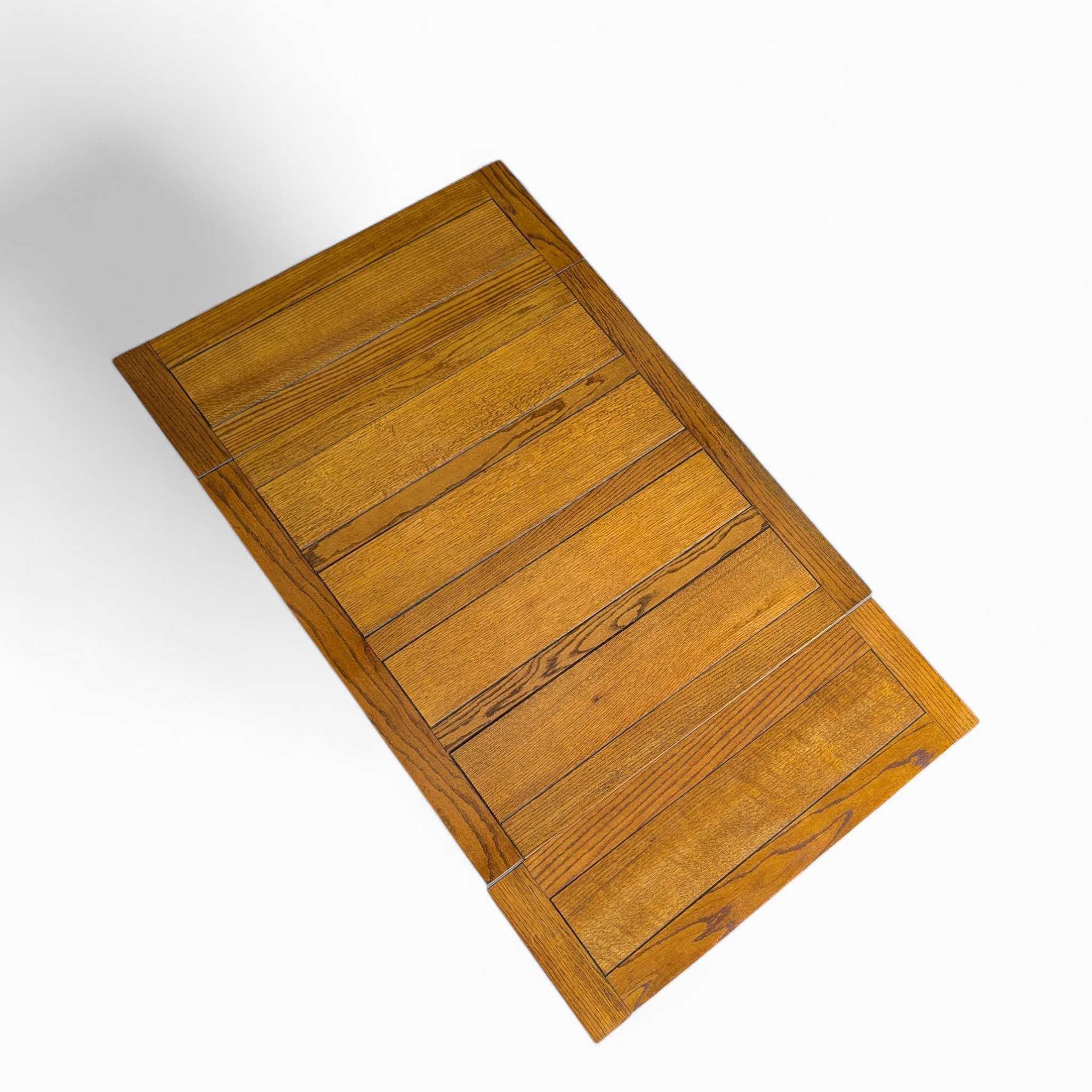 Jacobean Revival Draw-Leaf Dining Table, Barley Twist Legs, Solid Oak, England In Good Condition For Sale In Rancho Cucamonga, CA