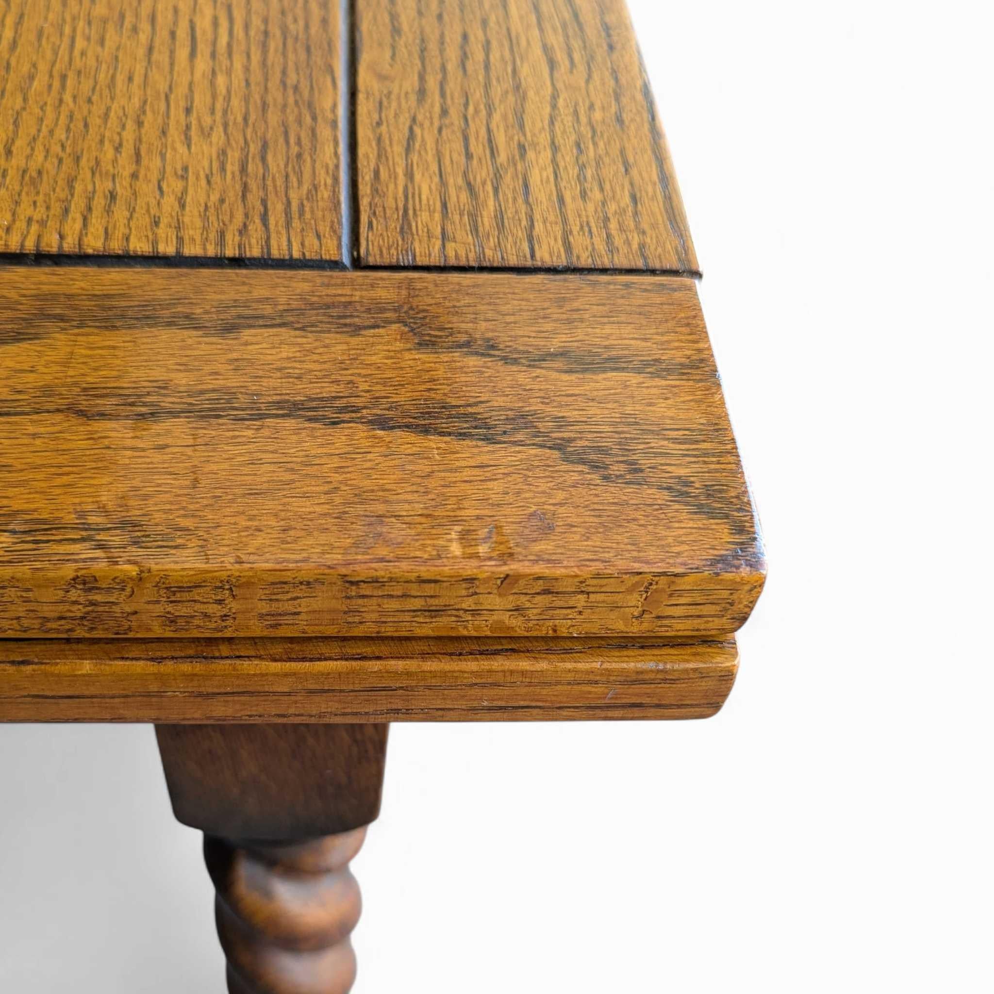 Jacobean Revival Draw-Leaf Dining Table, Barley Twist Legs, Solid Oak, England For Sale 2